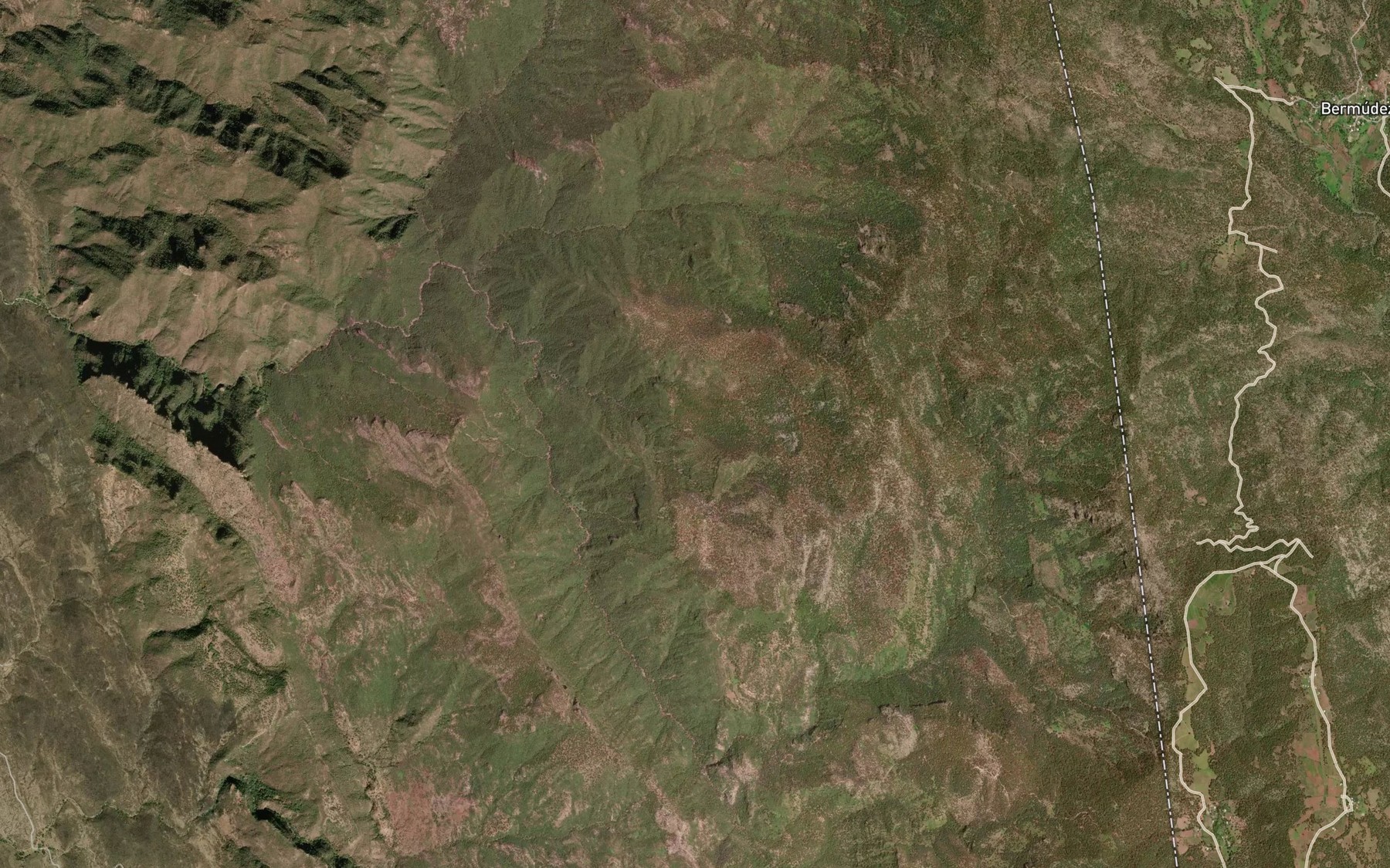 Satellite map of the Barranca Palo Parado