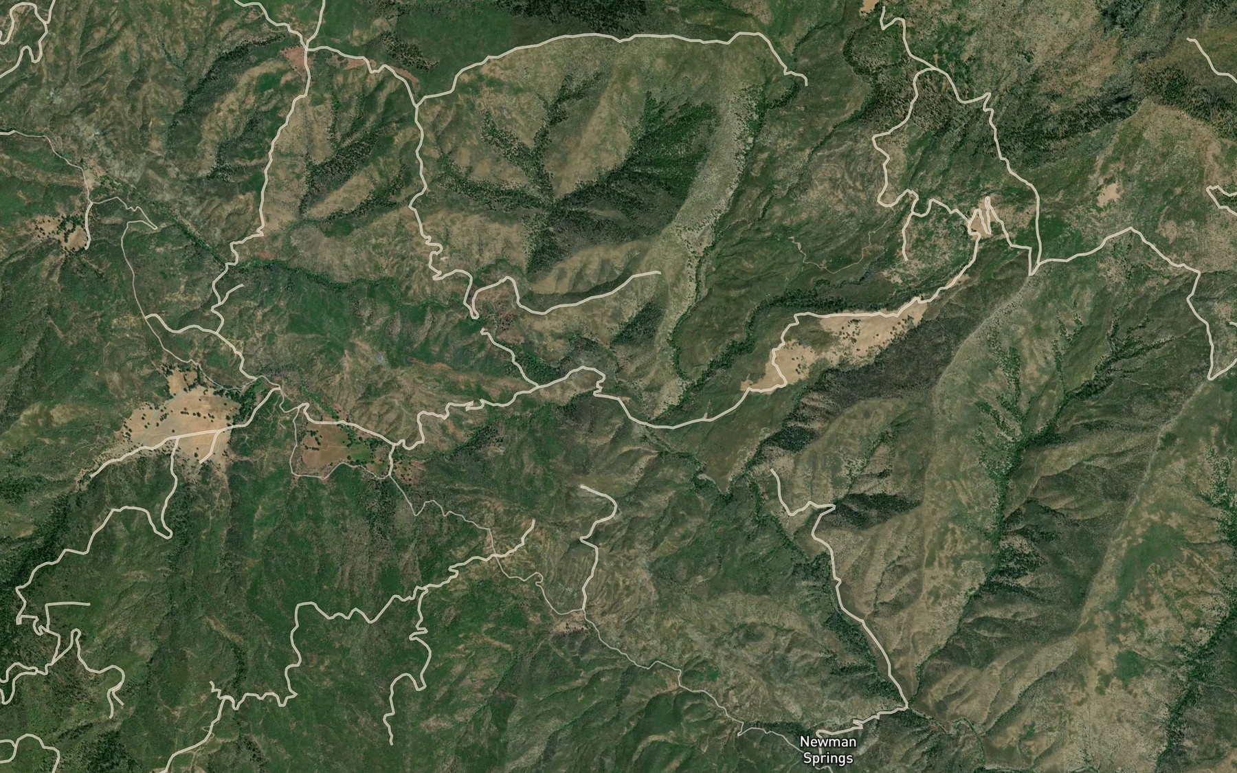 Satellite map of the Twin Valley Creek