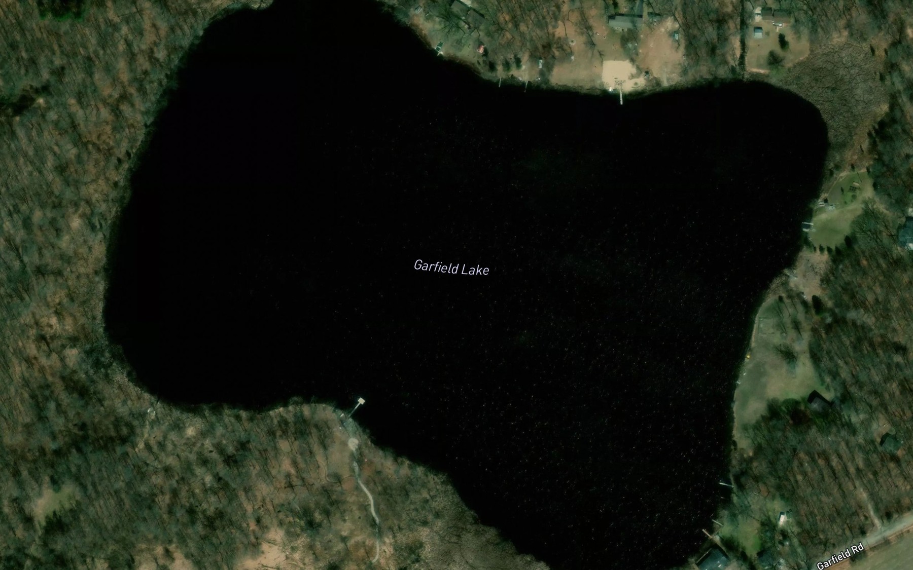 Satellite map of the Garfield Lake