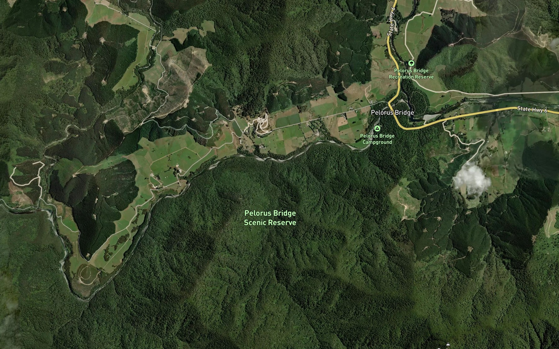 Satellite map of the Elvy Stream