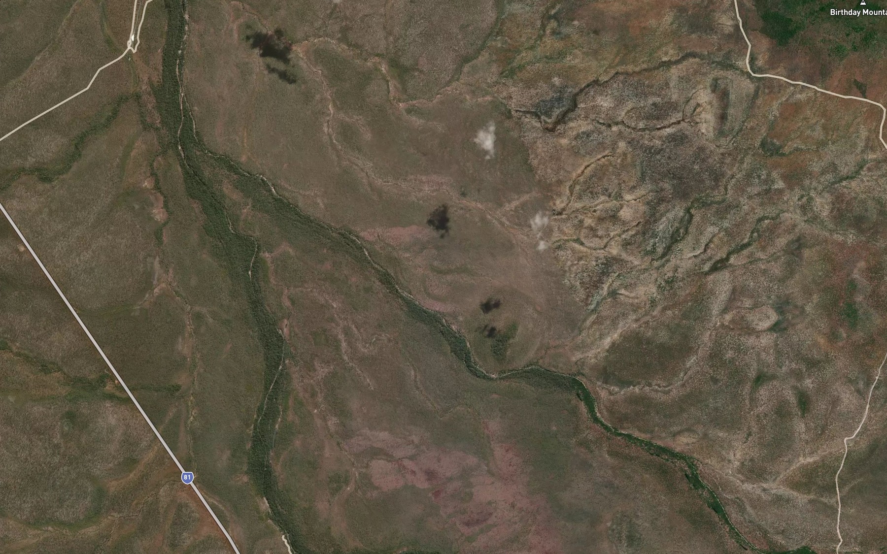 Satellite map of the Irvine Creek