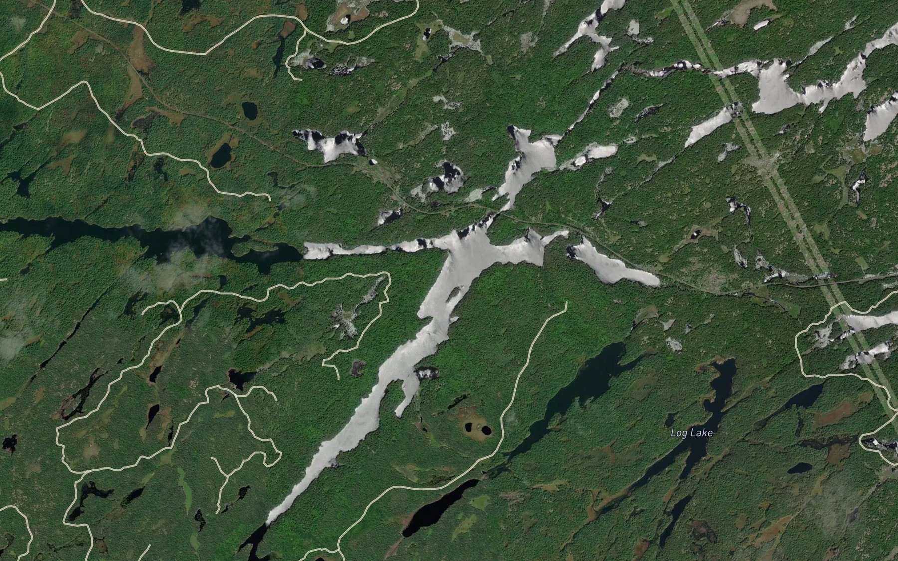 Satellite map of the Big Deep Bay
