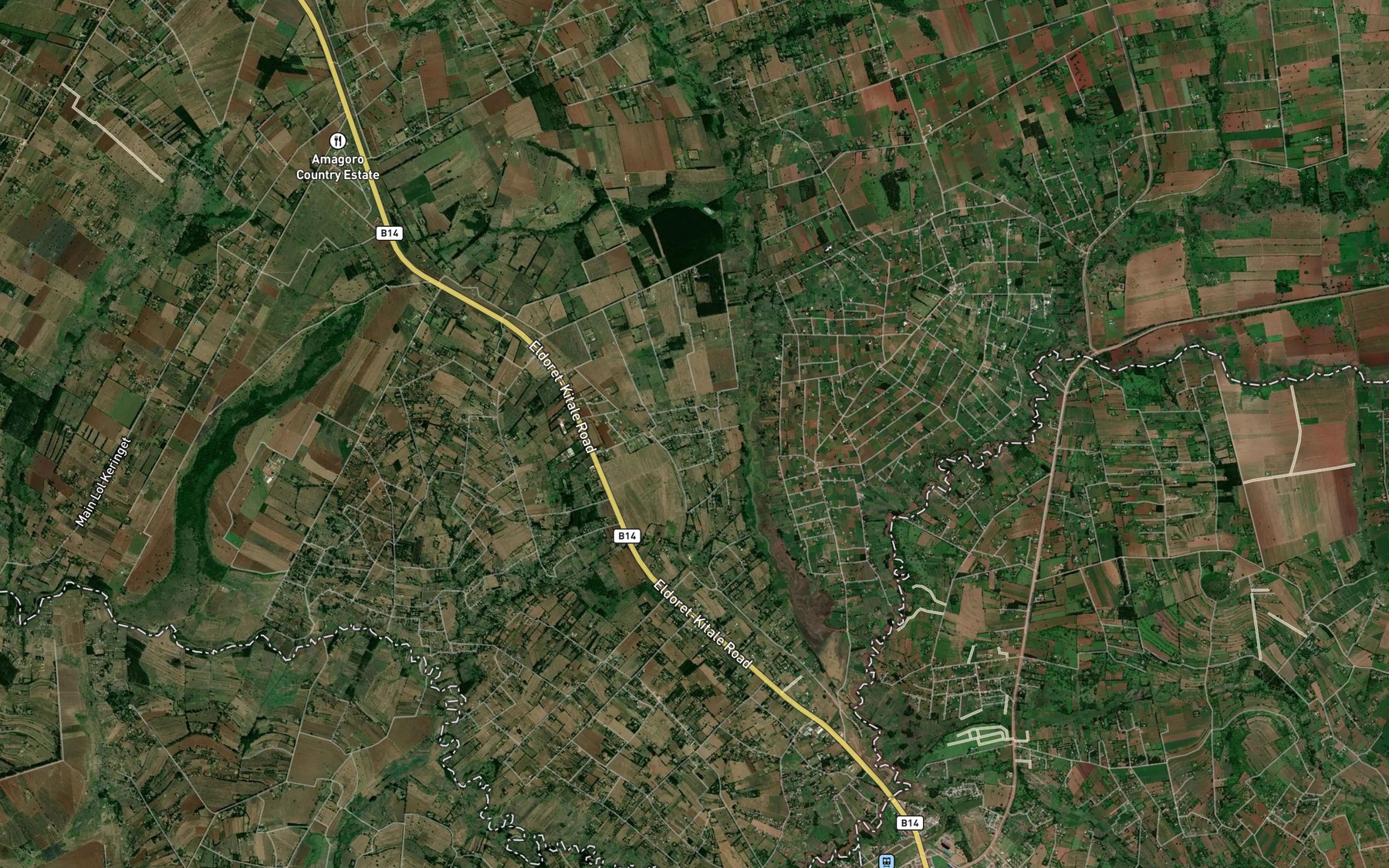 Satellite map of the Karara Dam