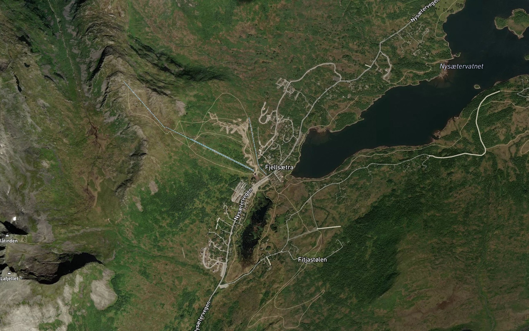 Satellite map of the Asgrova