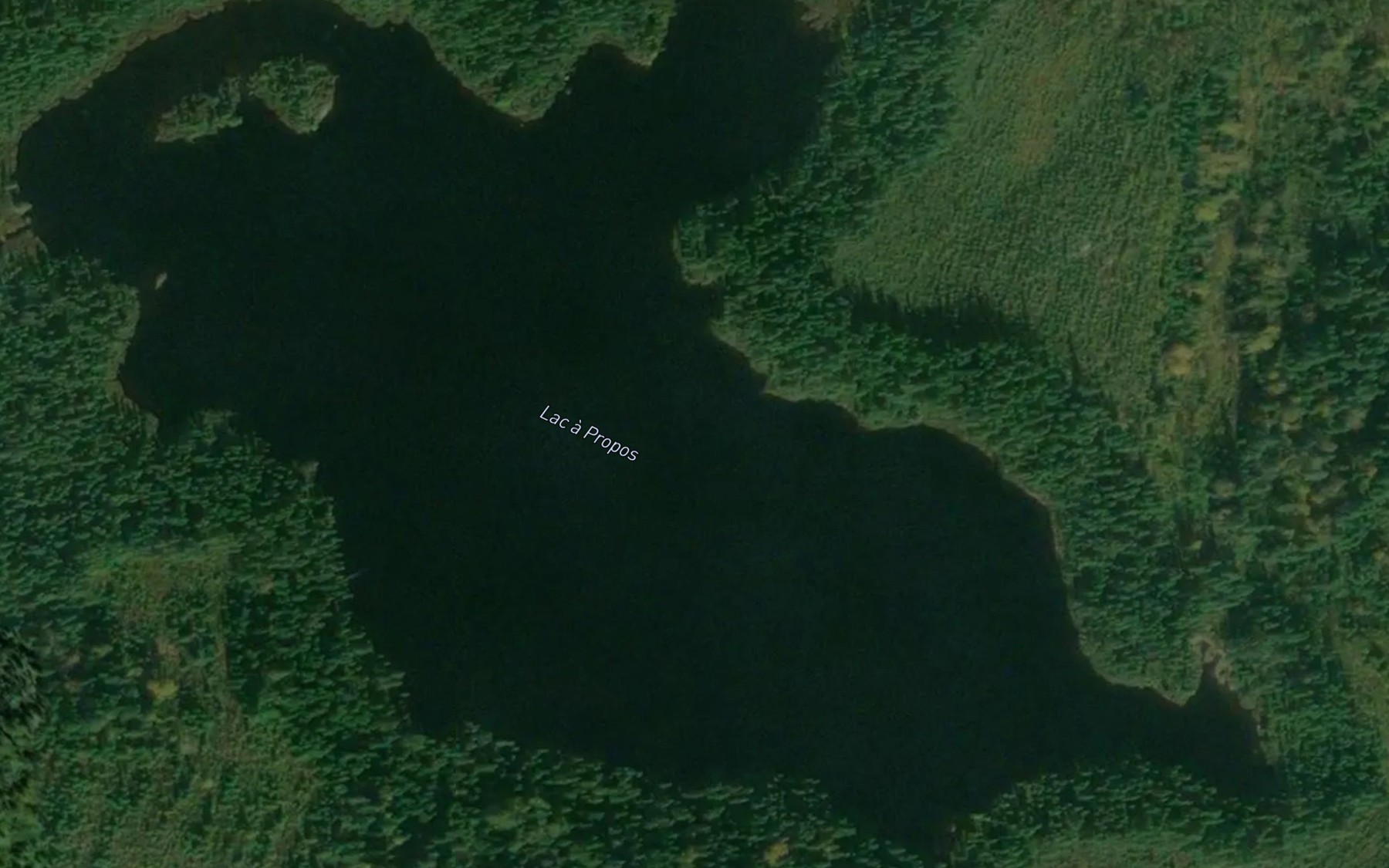 Satellite map of the Lac a Propos