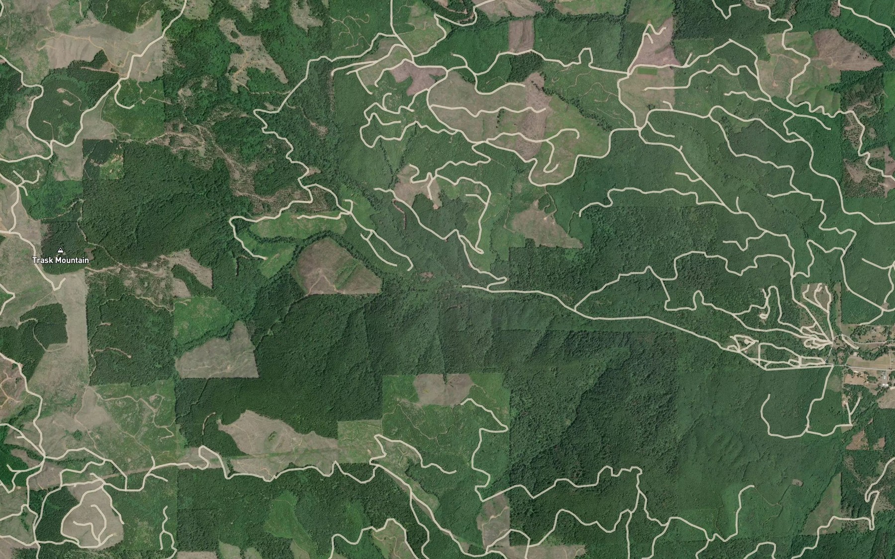 Satellite map of the Perkins Creek