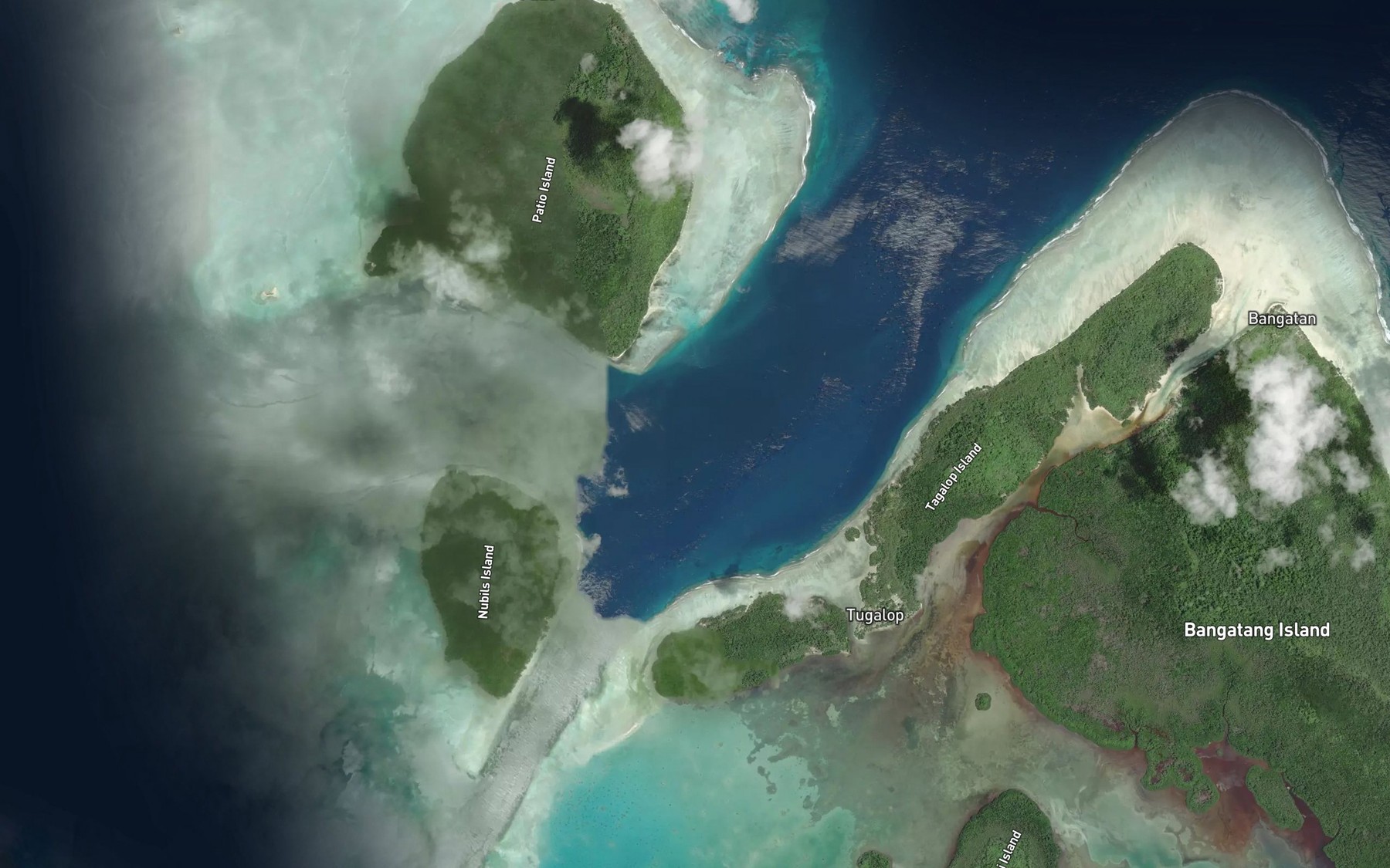 Satellite map of the Alexander Passage