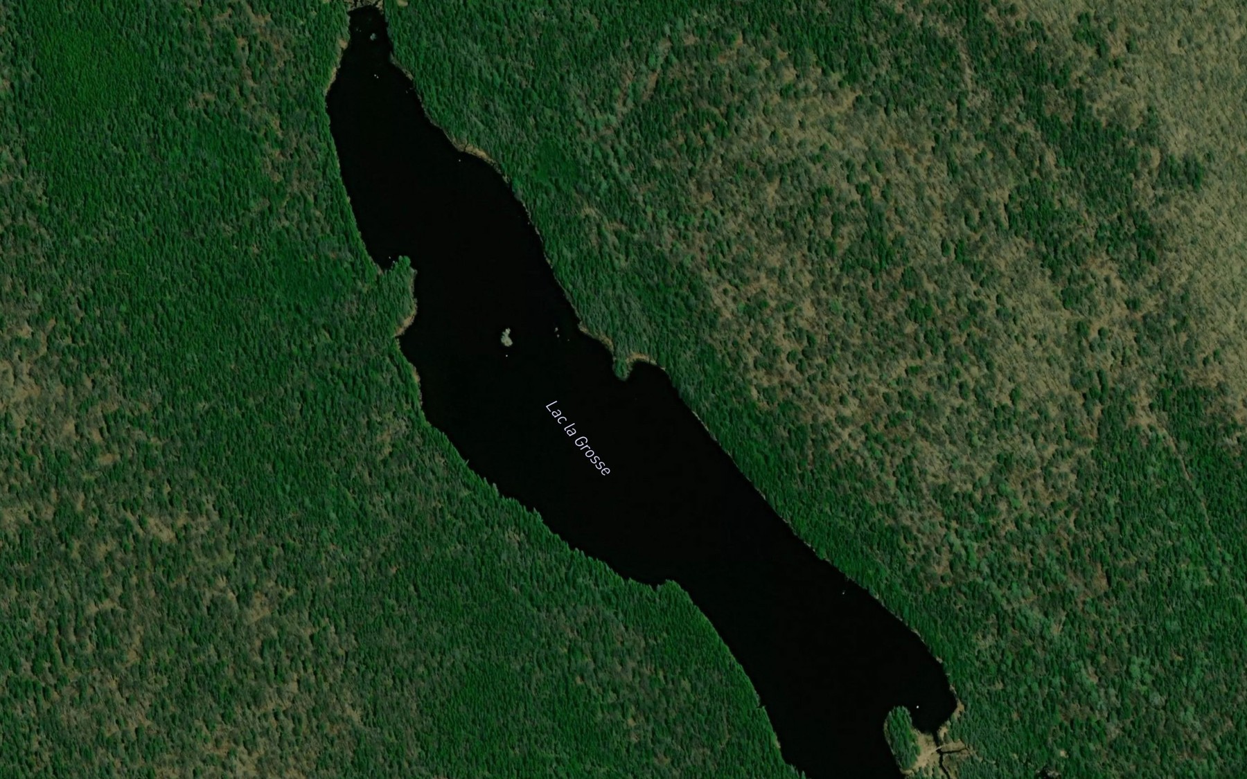 Satellite map of the Lac la Grosse