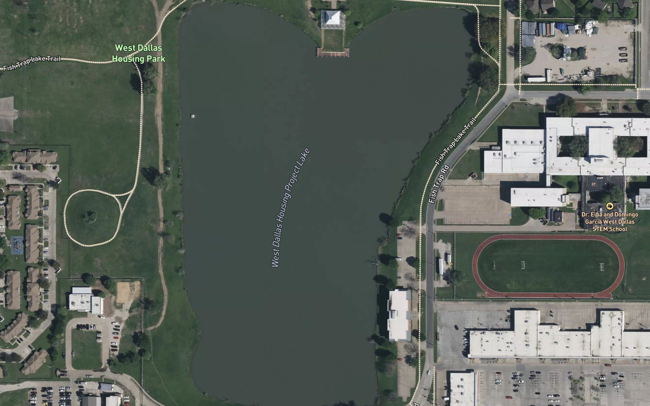 West Dallas Housing Project Lake