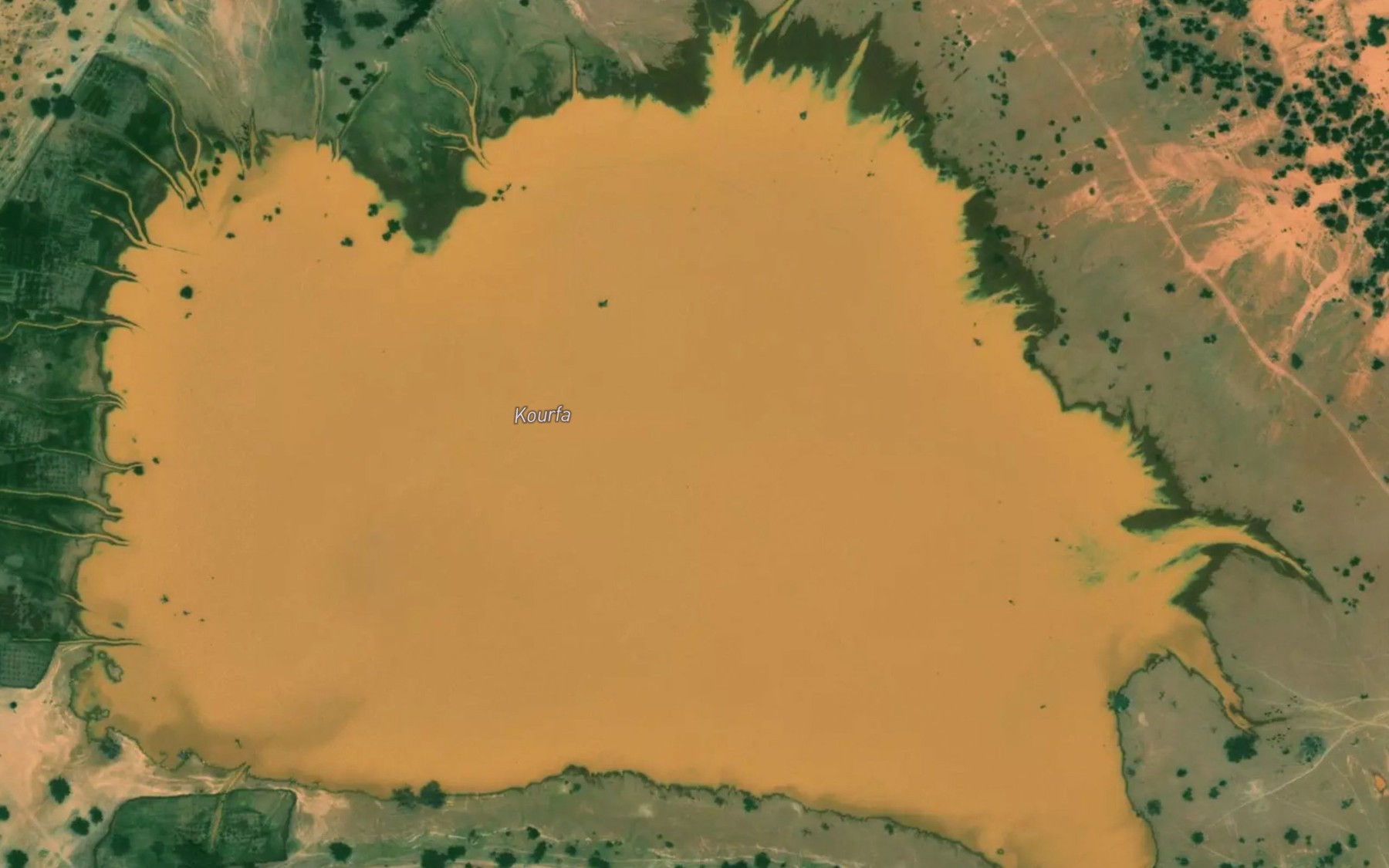 Satellite map of the Kourfa
