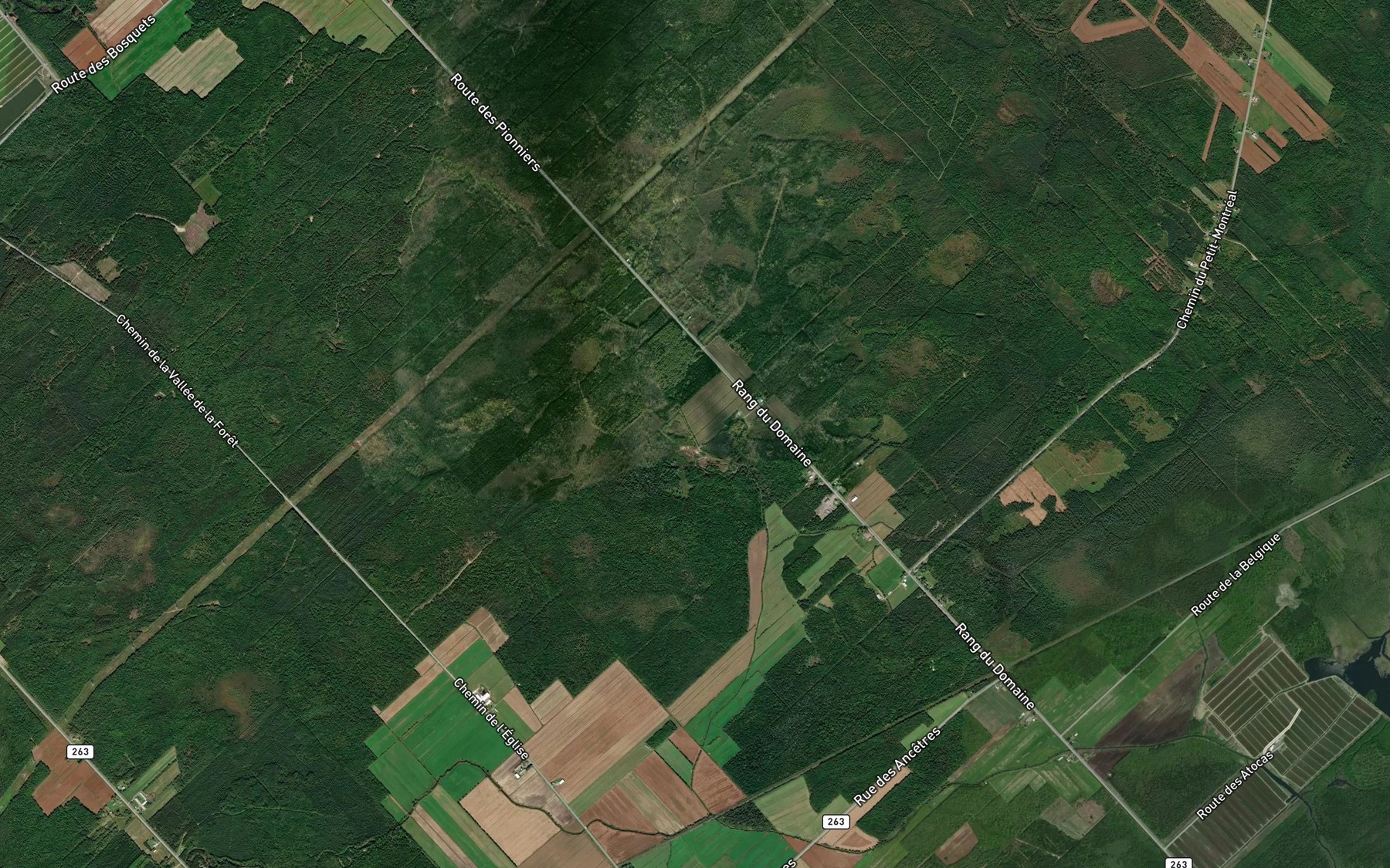Satellite map of the Ruisseau Lafond