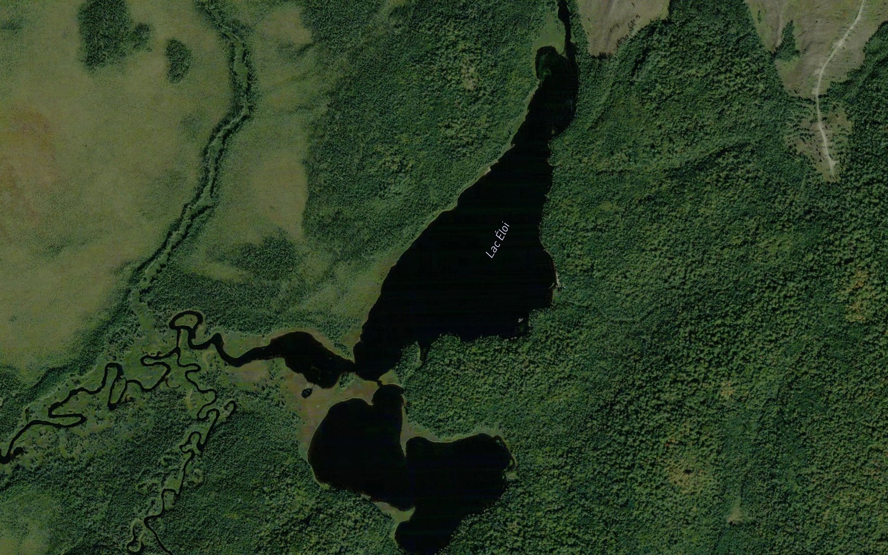 Satellite map of the Lac Eloi