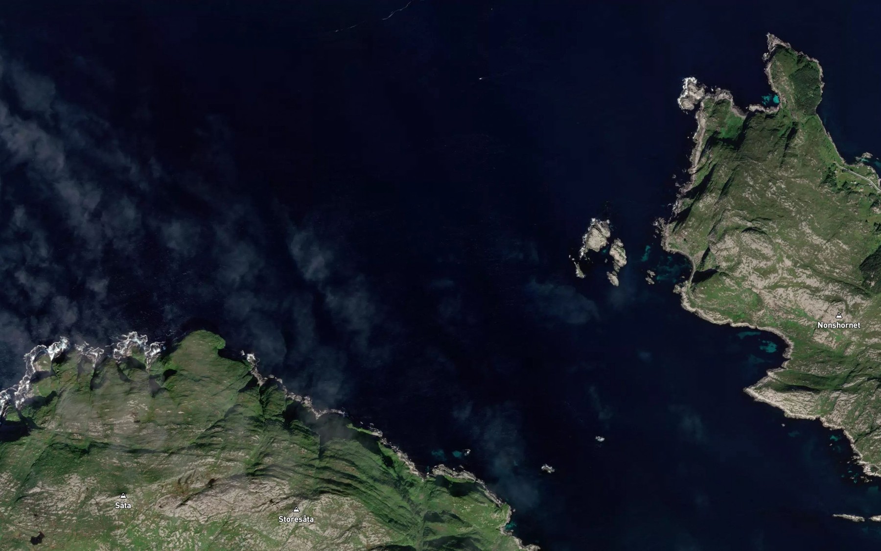 Satellite map of the Fafjorden