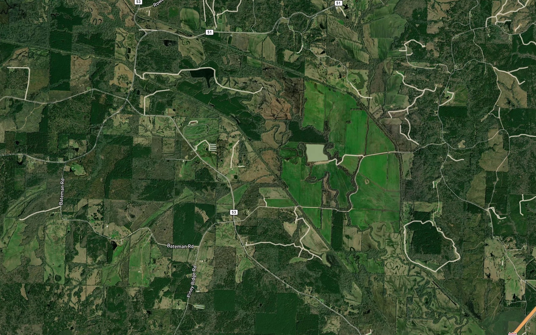 Satellite map of the South Boat Ditch