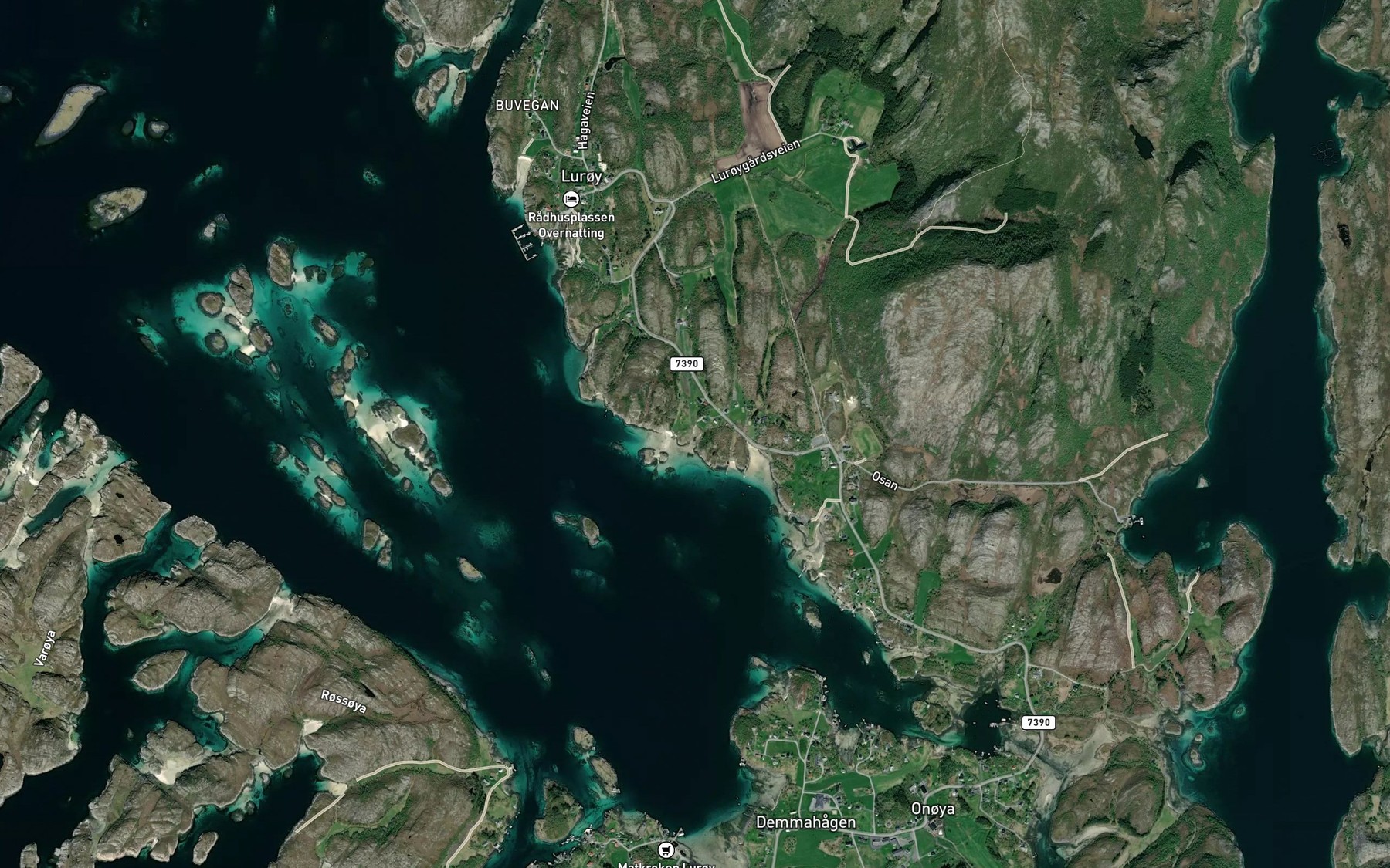Satellite map of the Kristianosen