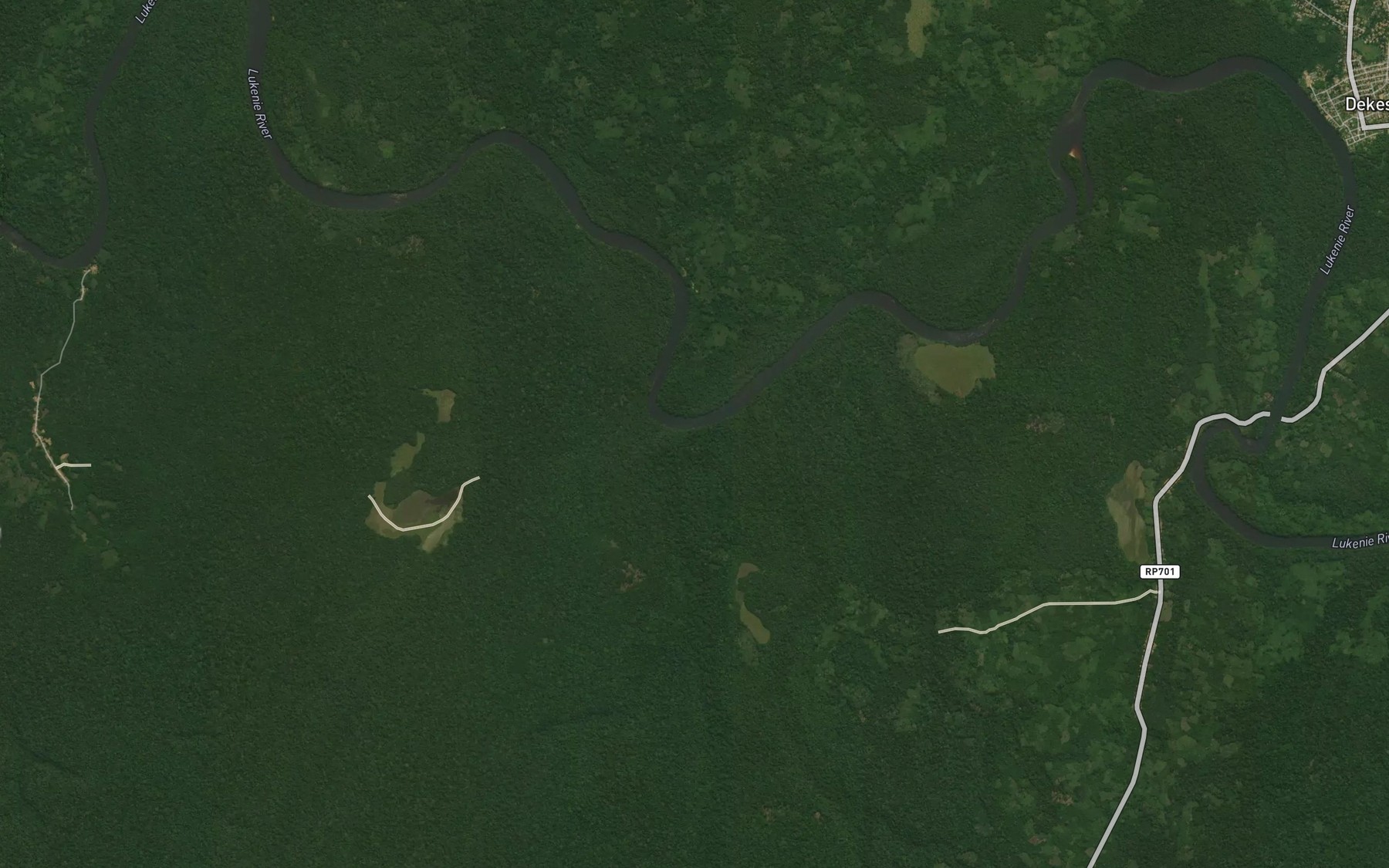 Satellite map of the Bakela