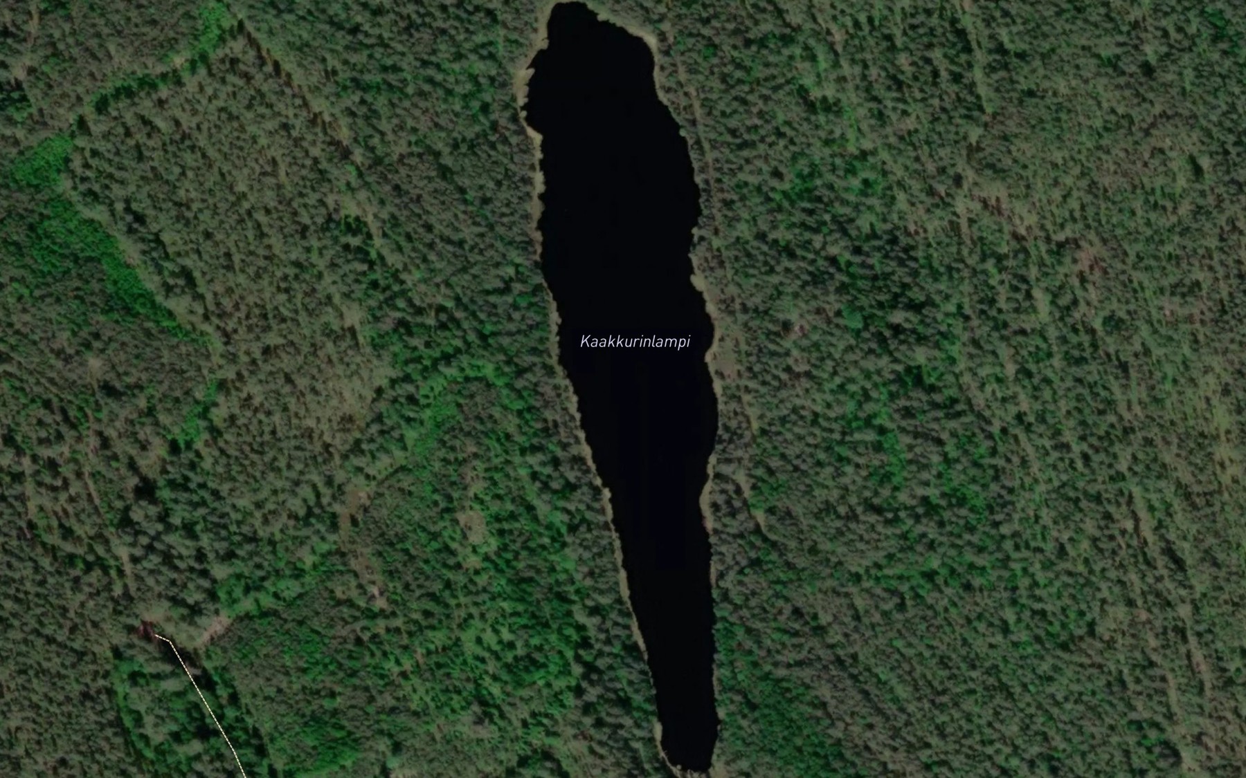 Satellite map of the Kaakkurinlampi