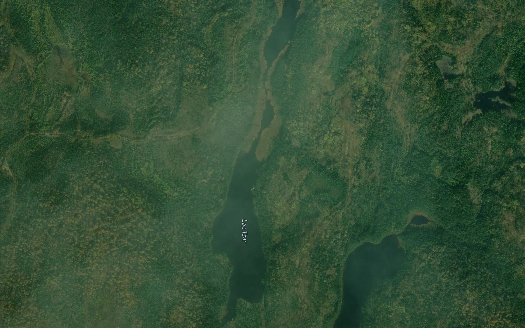 Satellite map of the Lac Tzar