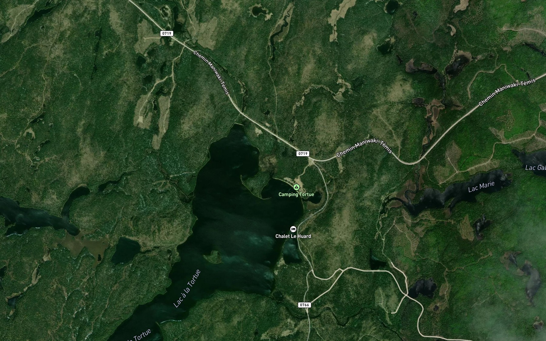 Satellite map of the Ruisseau de la Chaine