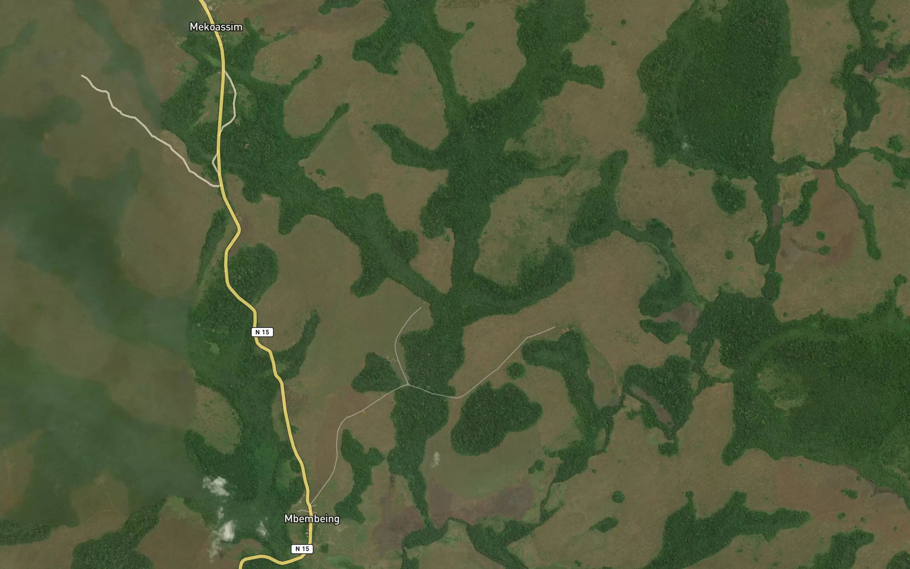 Satellite map of the Ngonbon