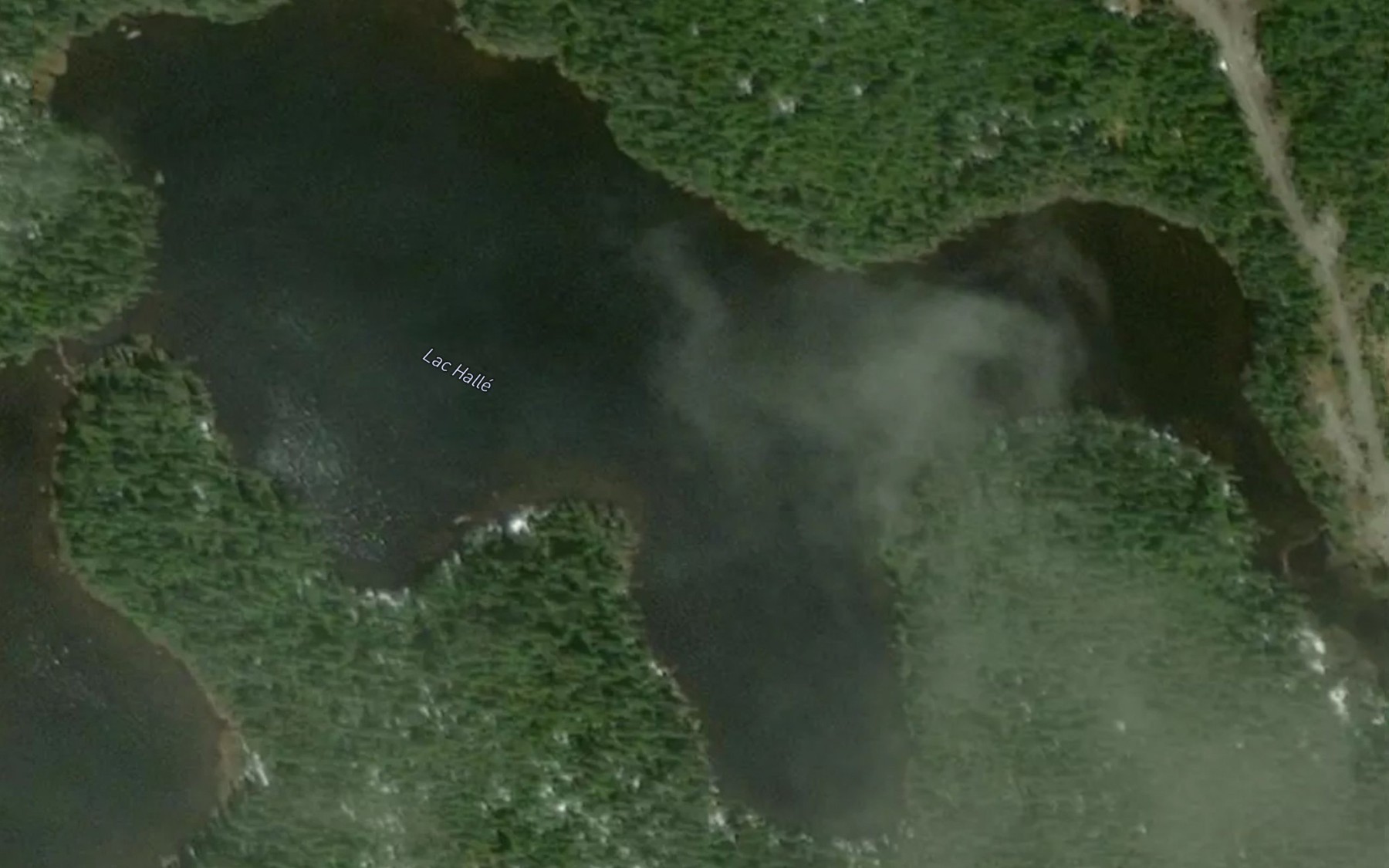 Satellite map of the Lac Halle