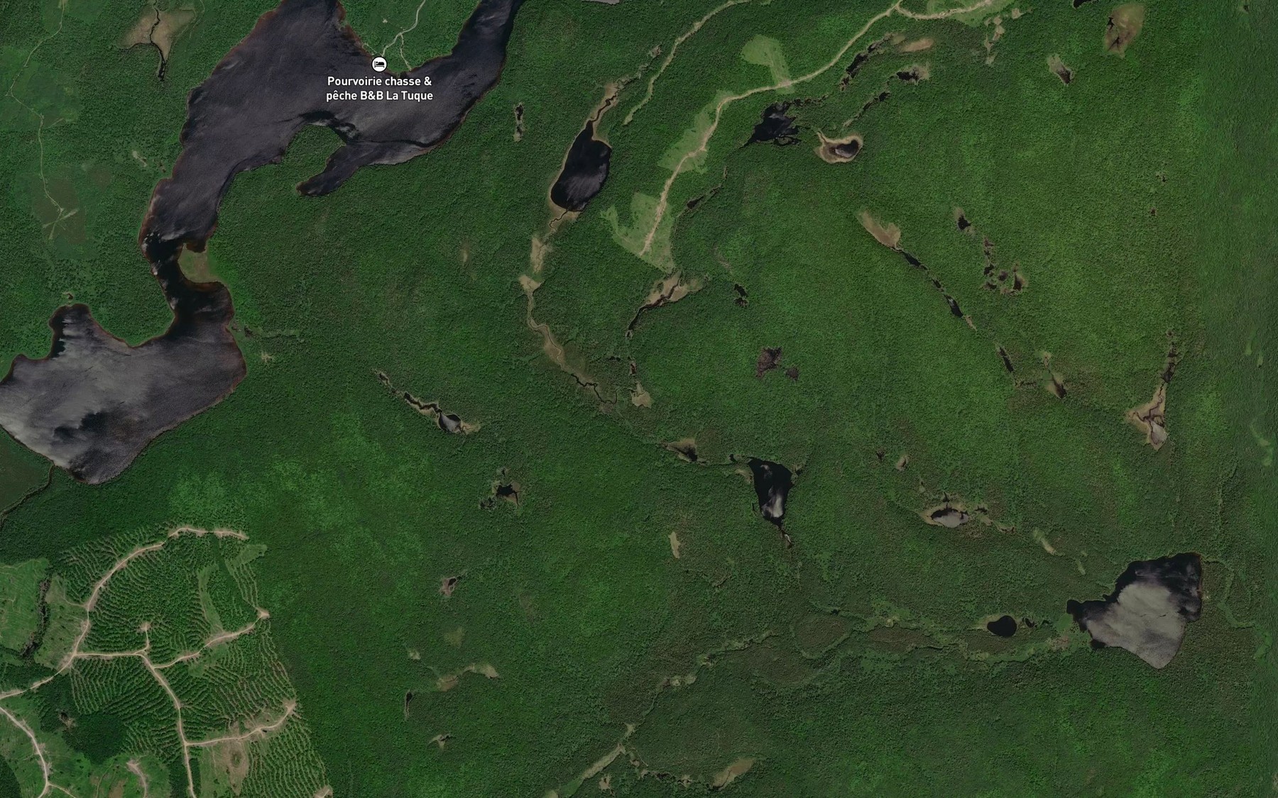 Satellite map of the Lac de la Gachette