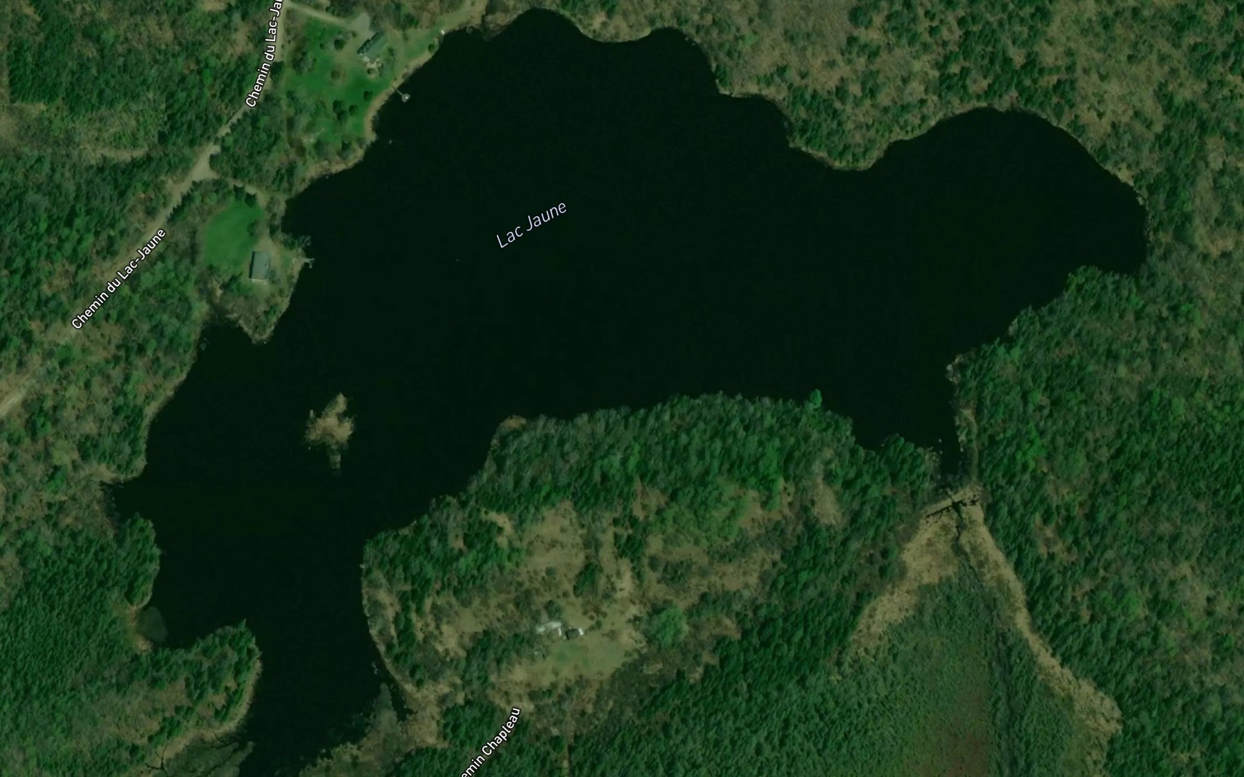 Satellite map of the Lac Jaune