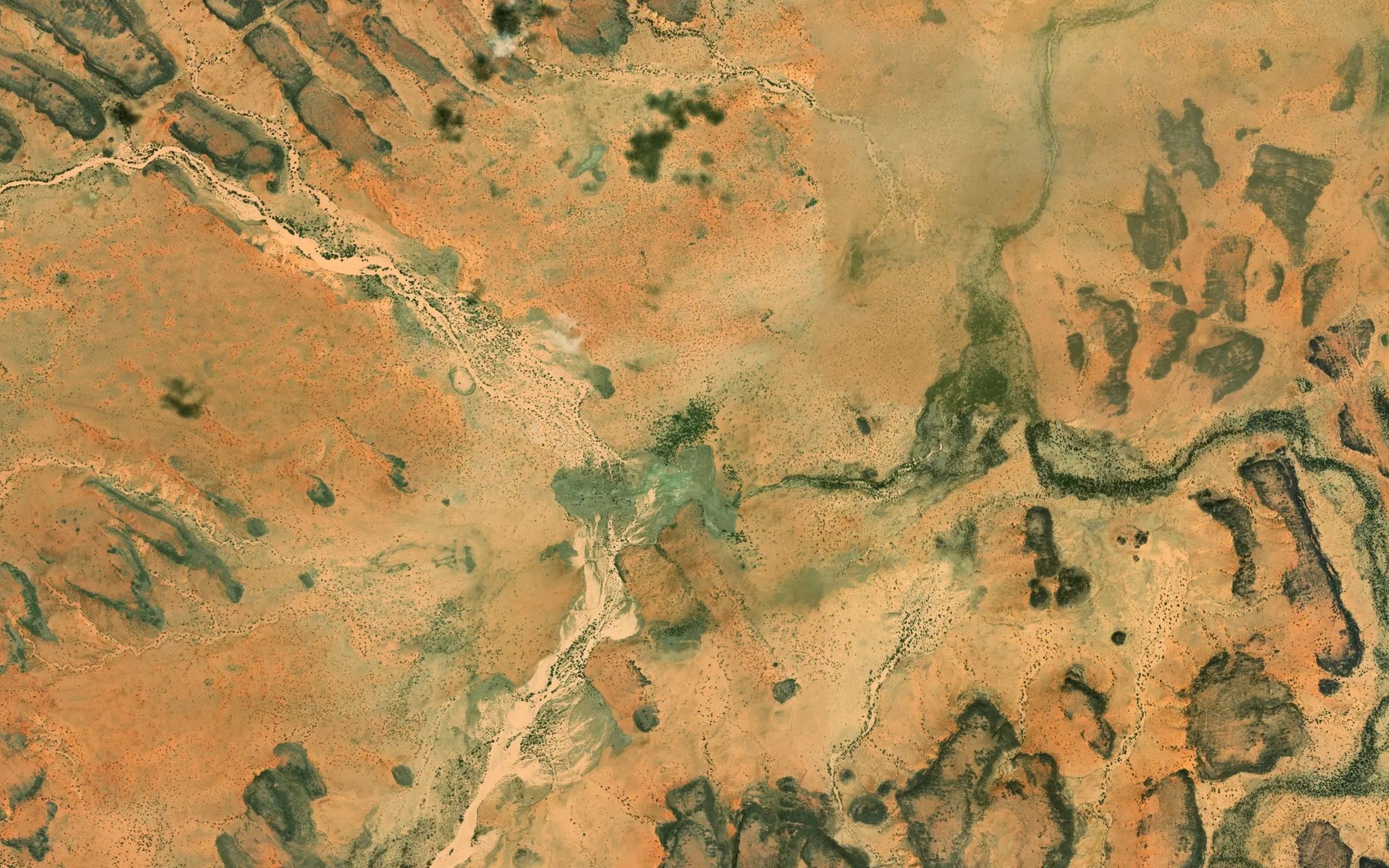 Satellite map of the Ghlig el Ghodf