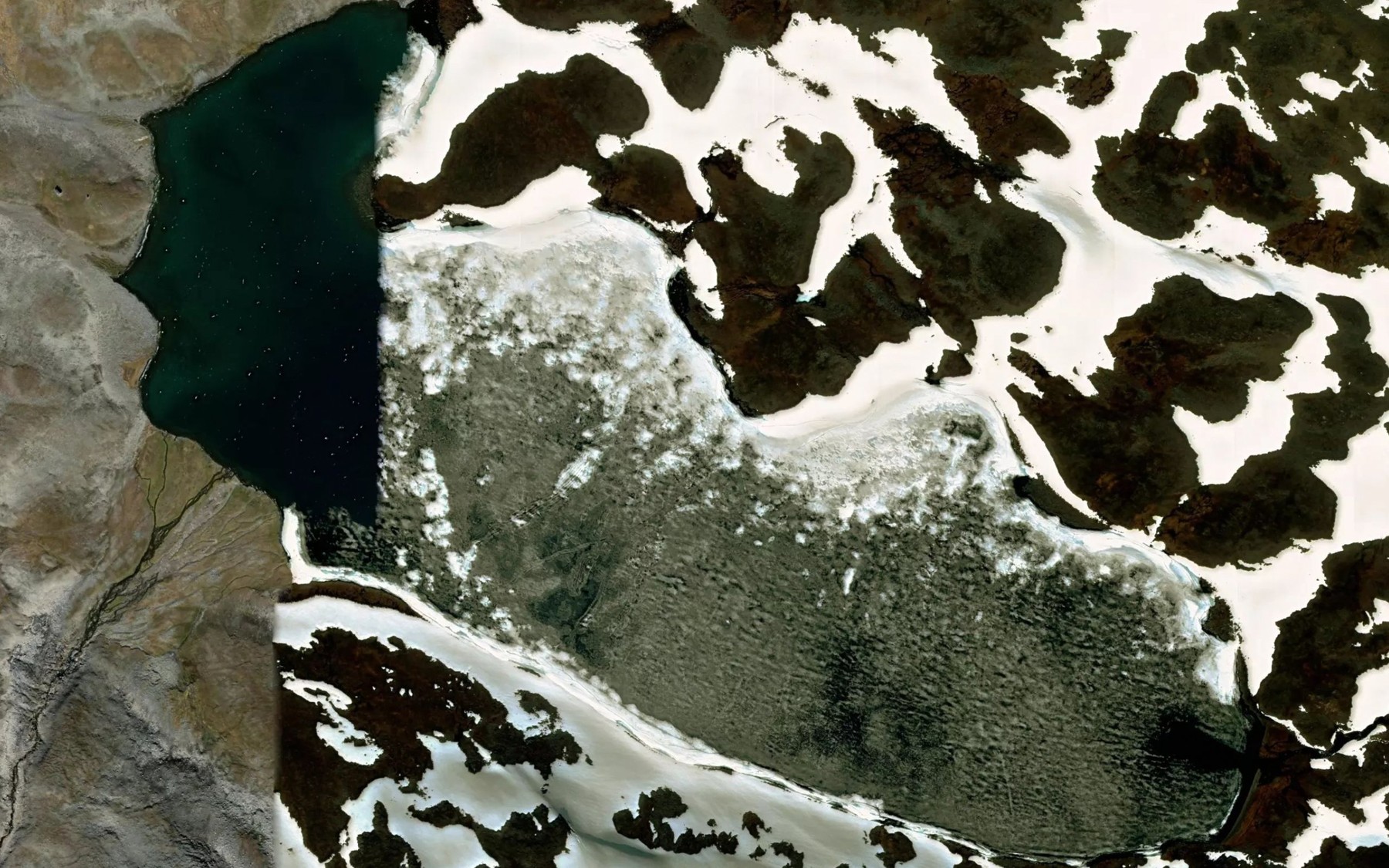 Satellite map of the Gavdajavri