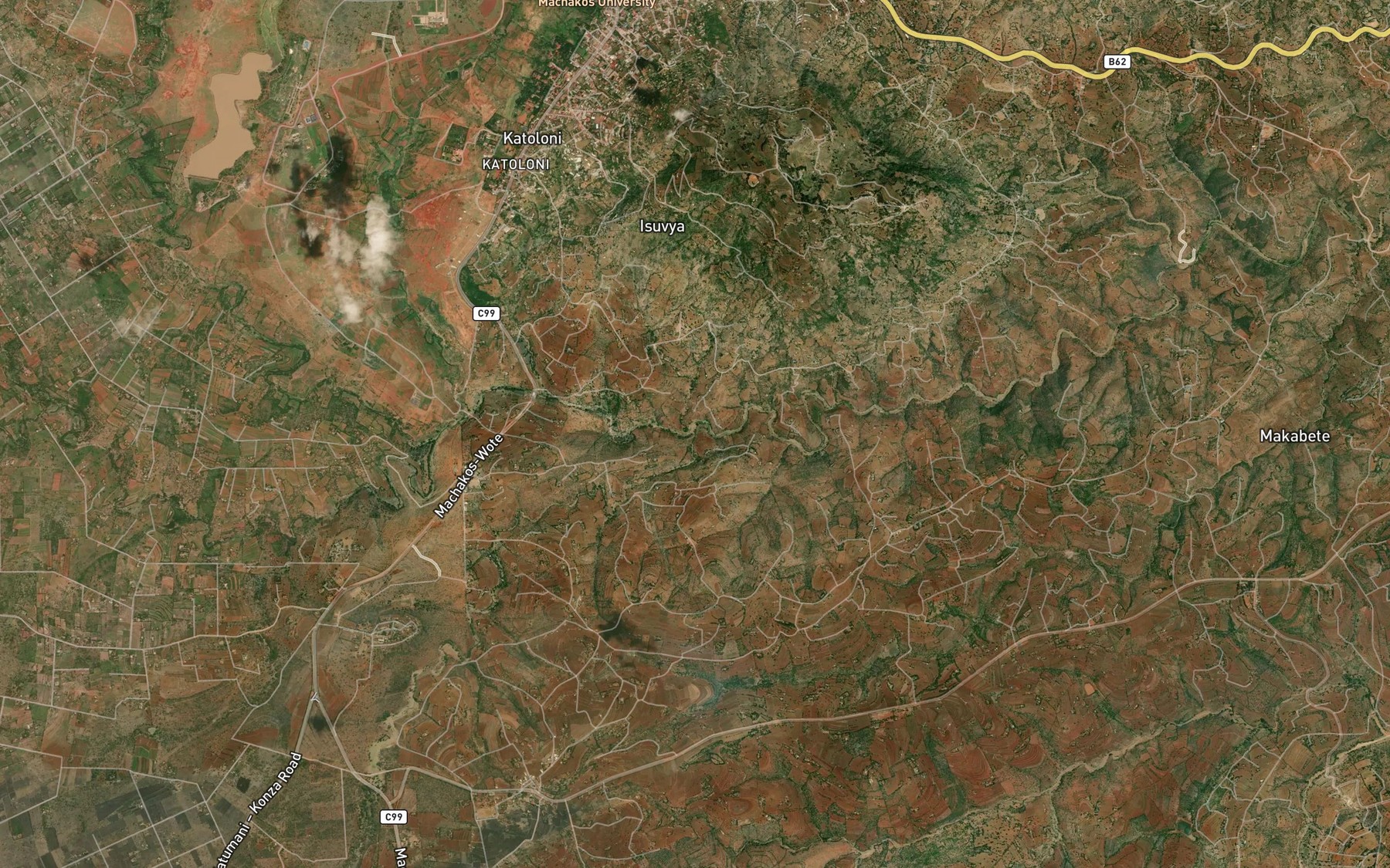 Satellite map of the Kimutwa