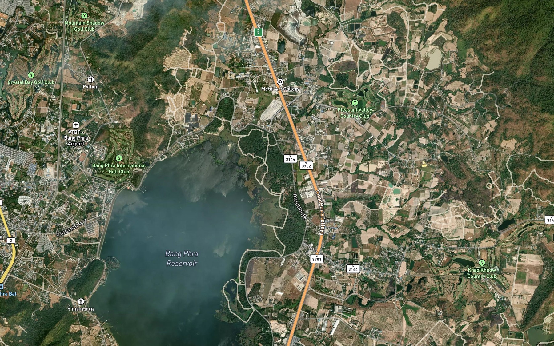 Satellite map of the Huai Tha Sai