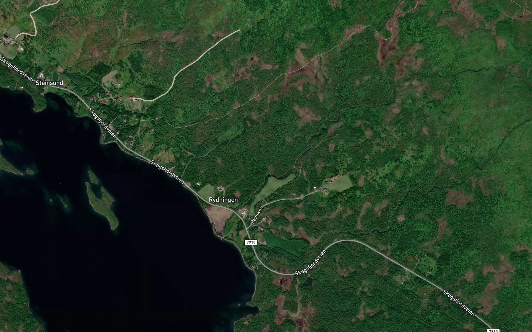 Satellite map of the Kvolvelva