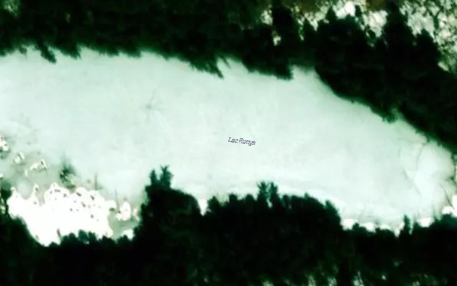 Satellite map of the Lac Rouge