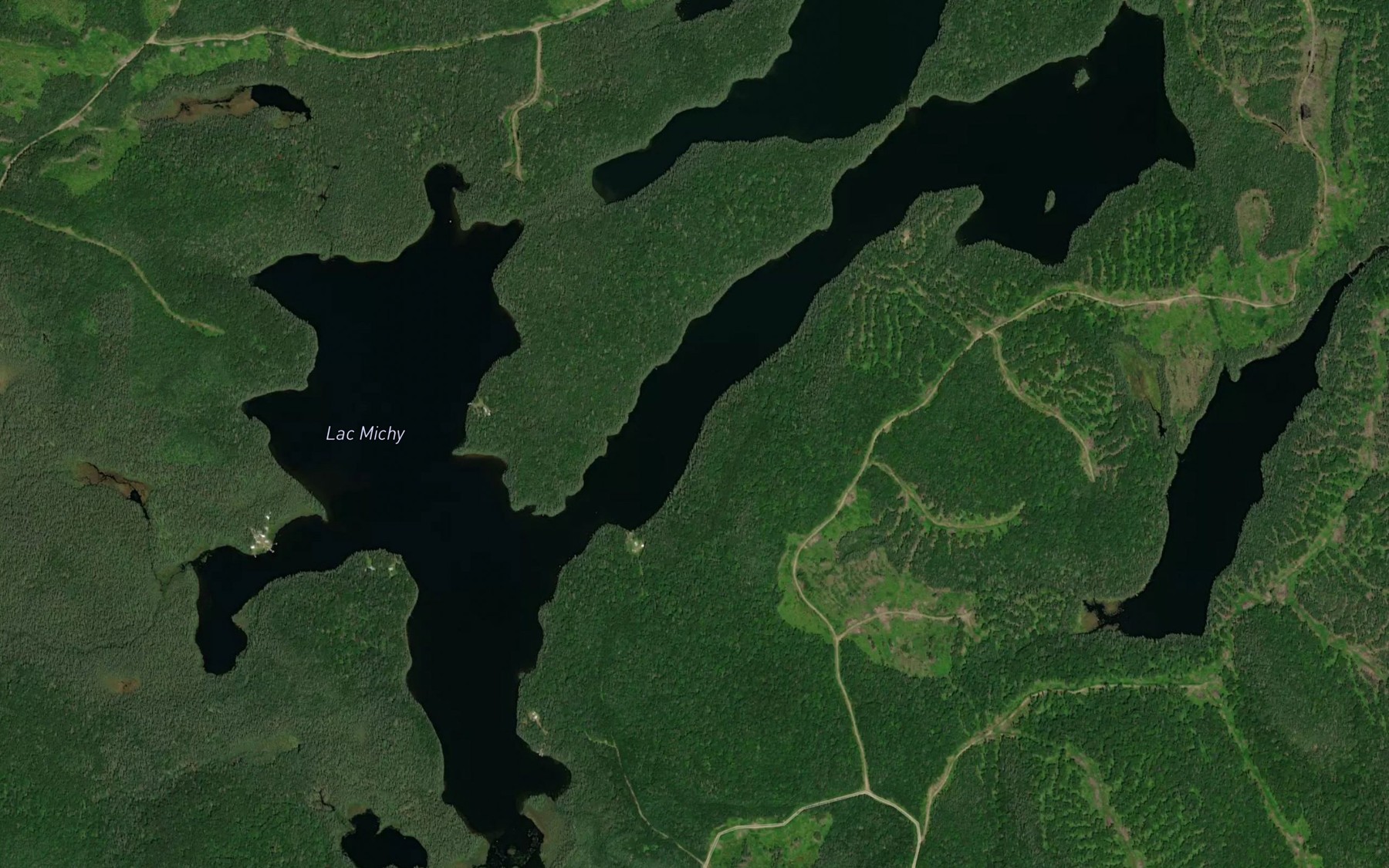 Satellite map of the Lac Michy
