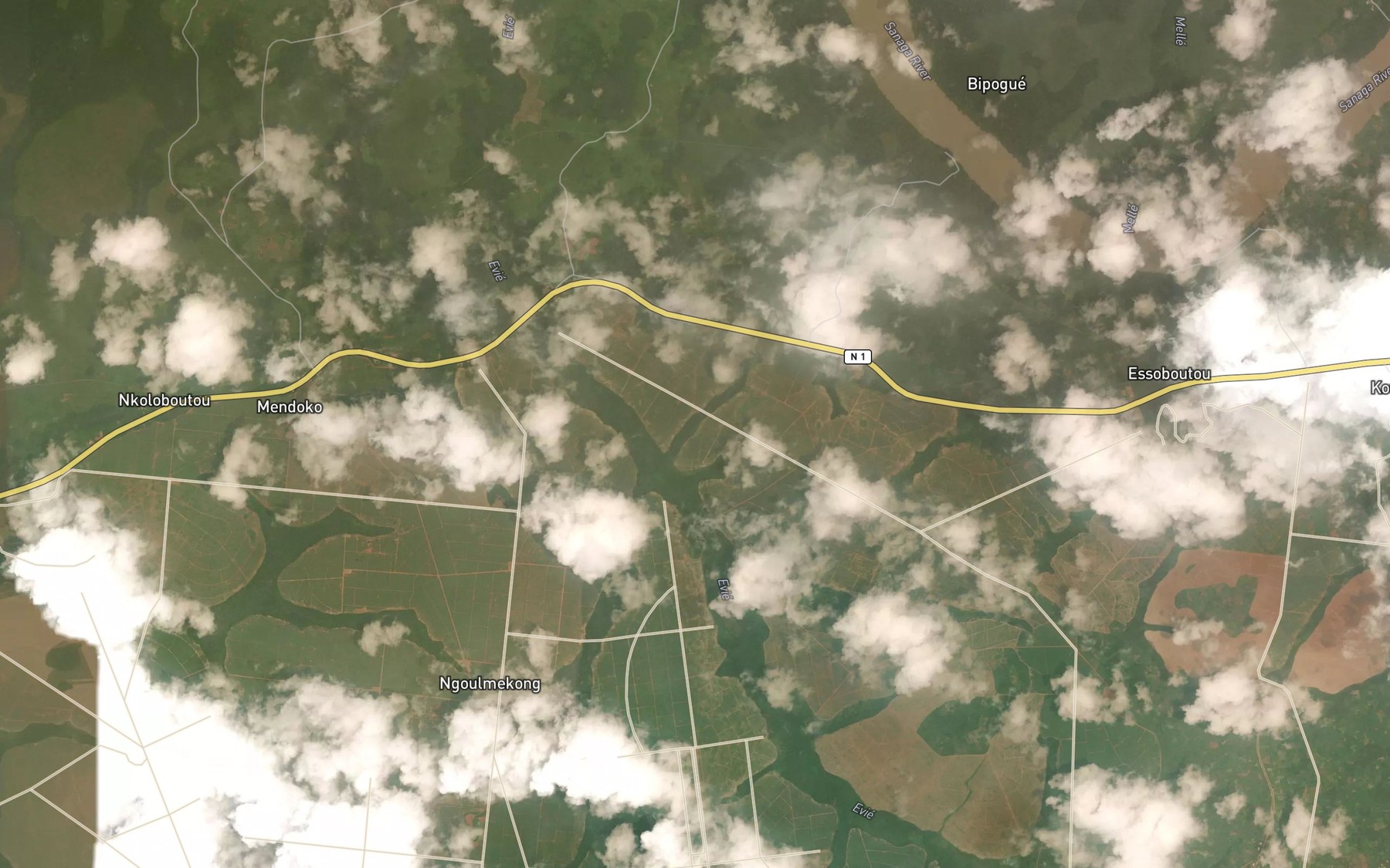 Satellite map of the Mai