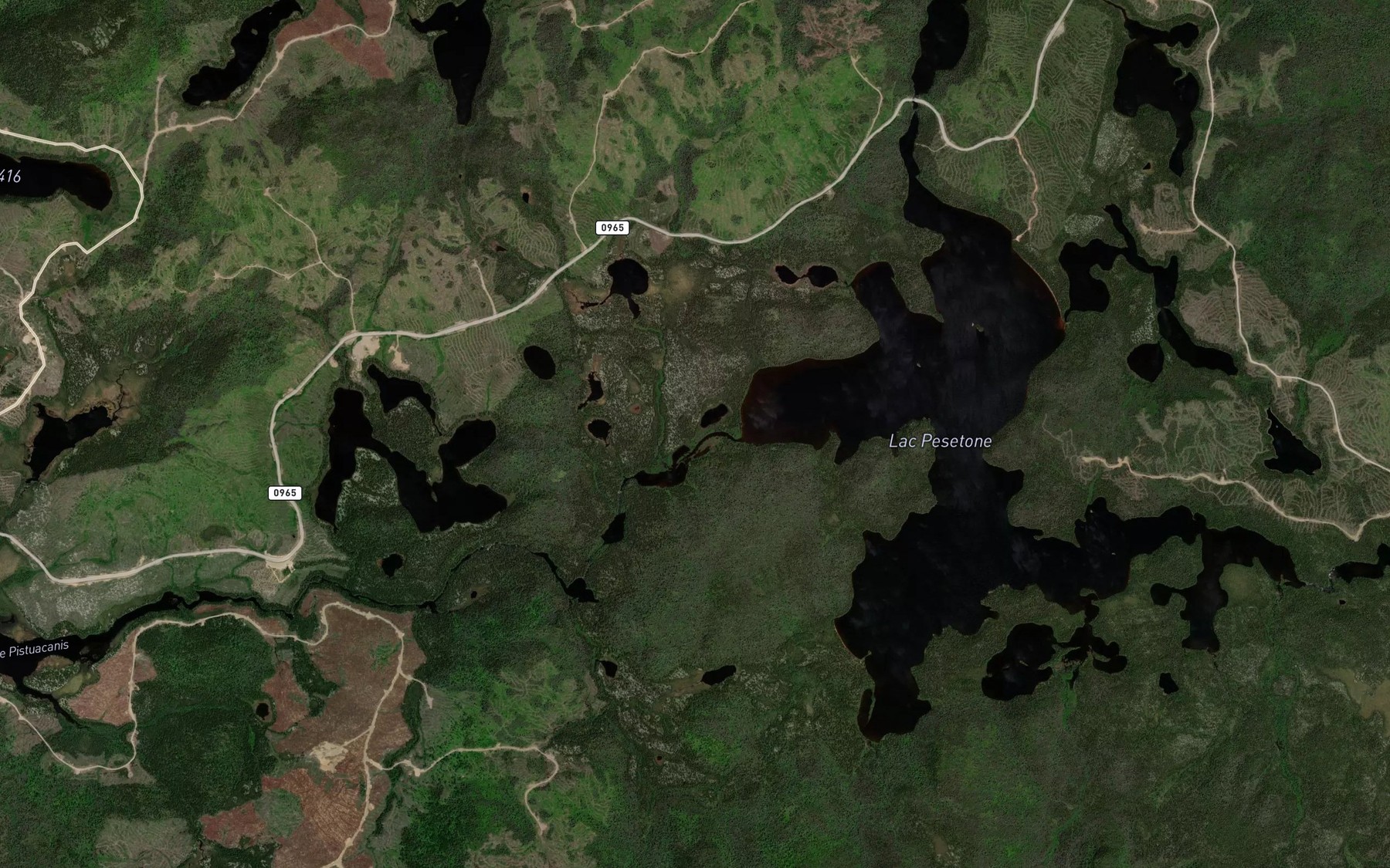 Satellite map of the Lac a la Limite