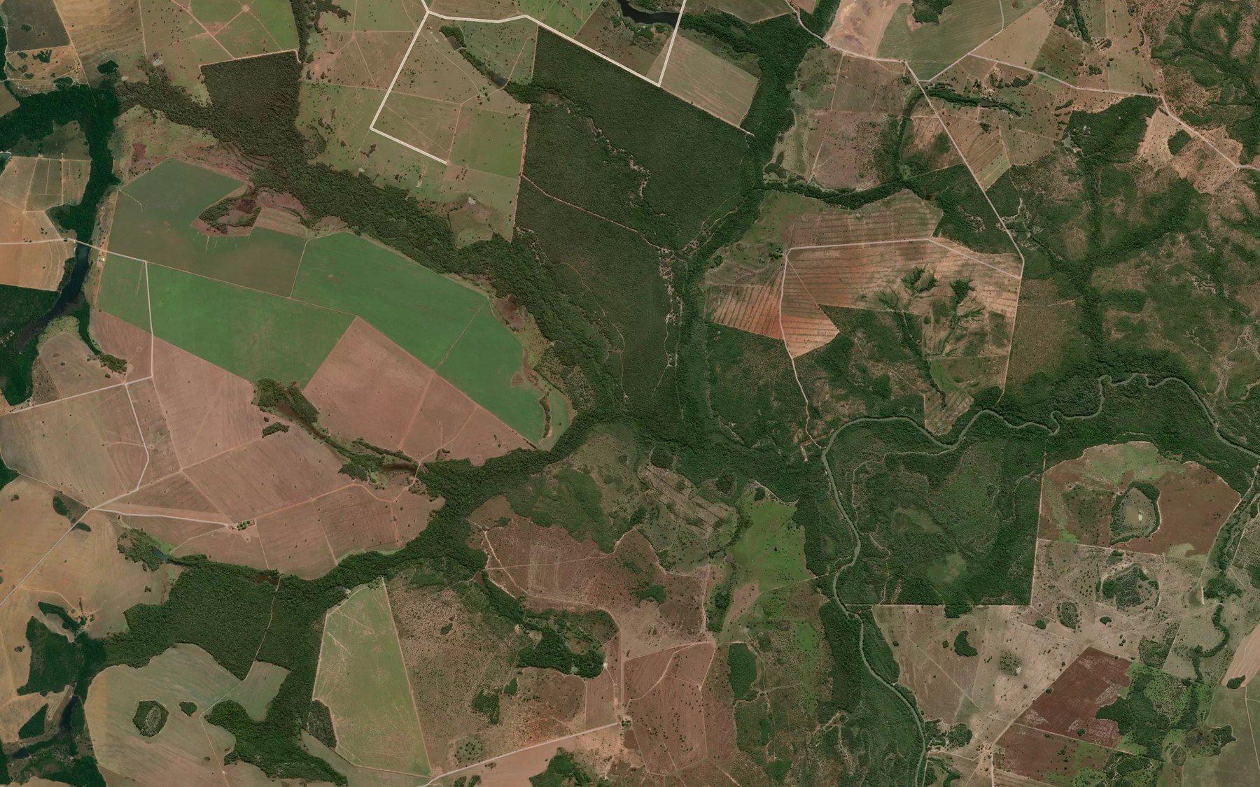 Satellite map of the Corrego Landi