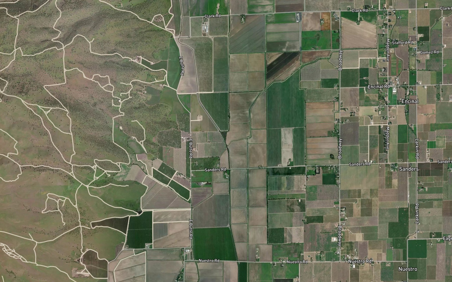 Satellite map of the Morrison Slough
