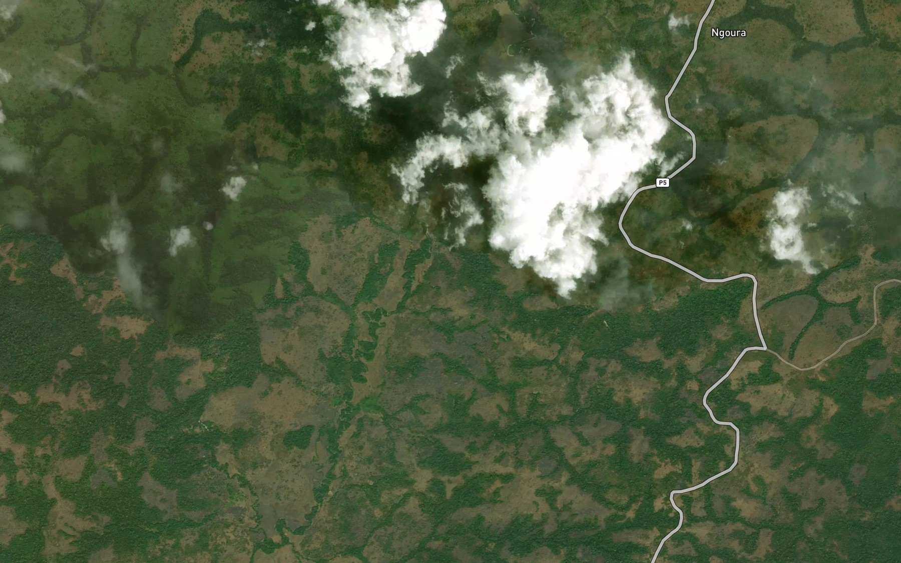 Satellite map of the Lideba