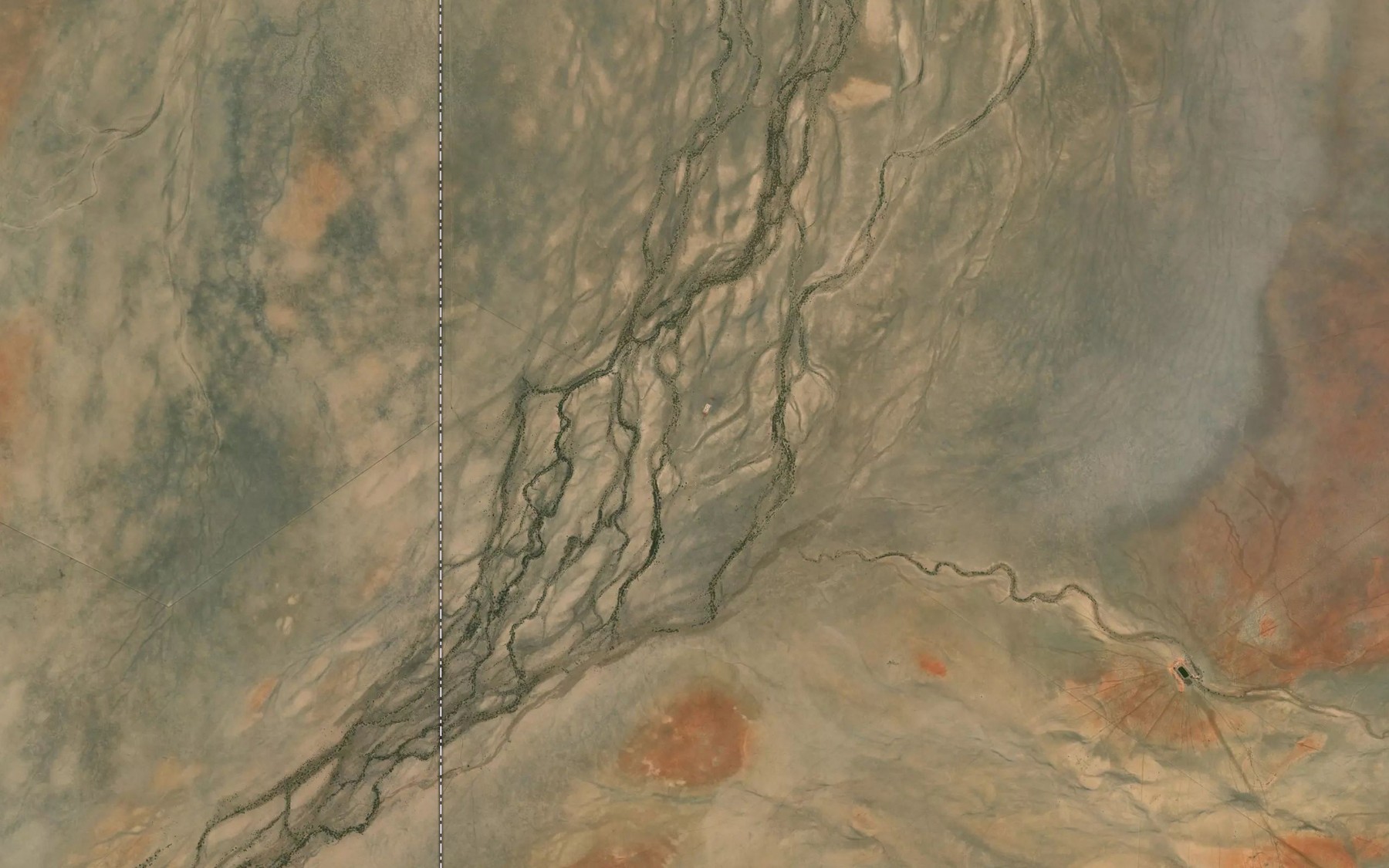 Satellite map of the Don Creek