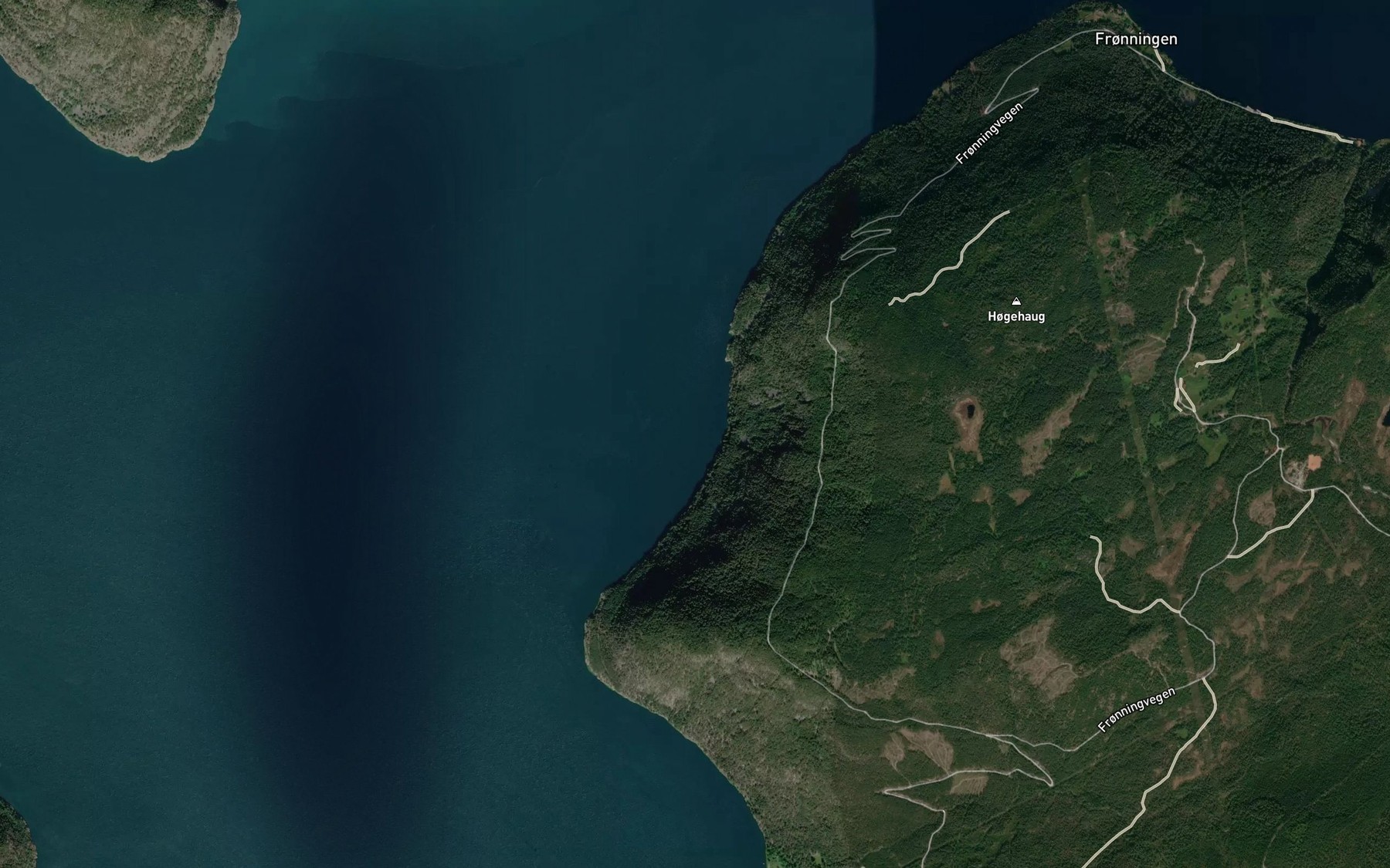 Satellite map of the Trondhellerviki