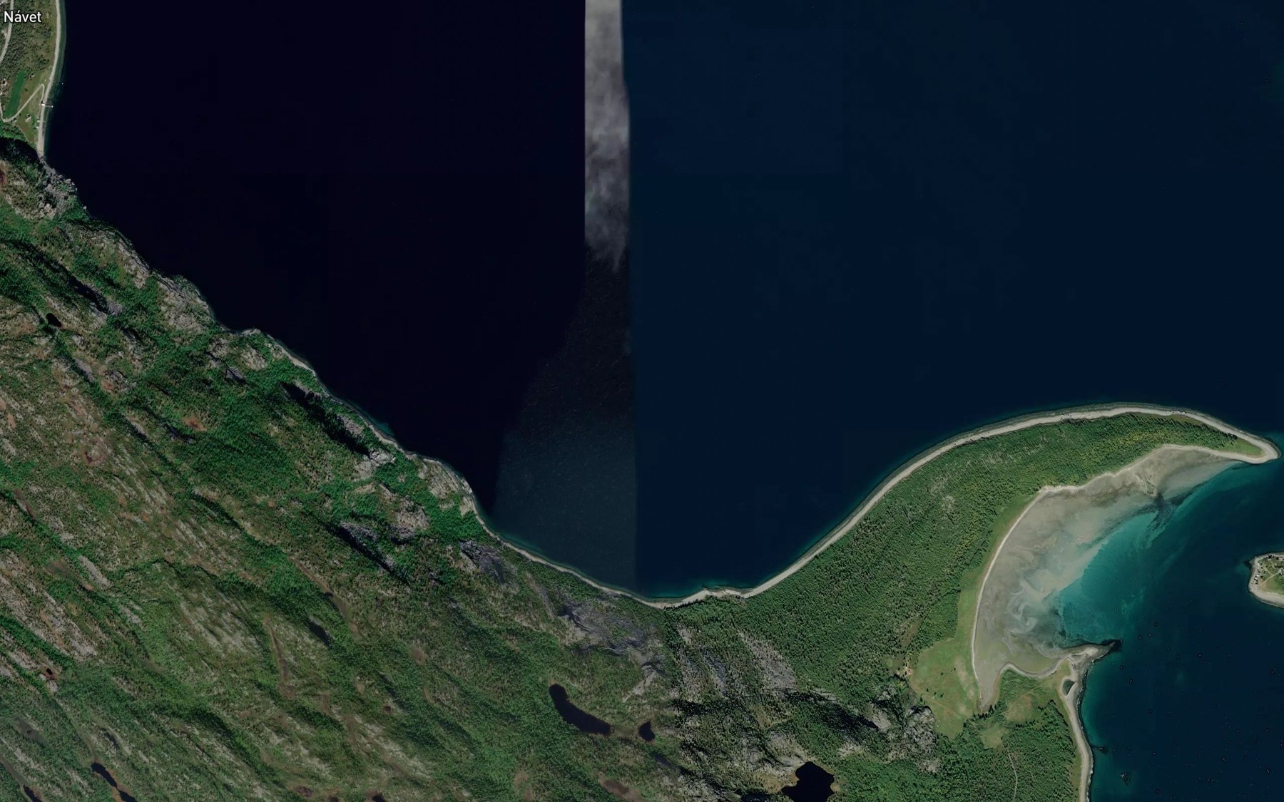 Satellite map of the Bjornebukta