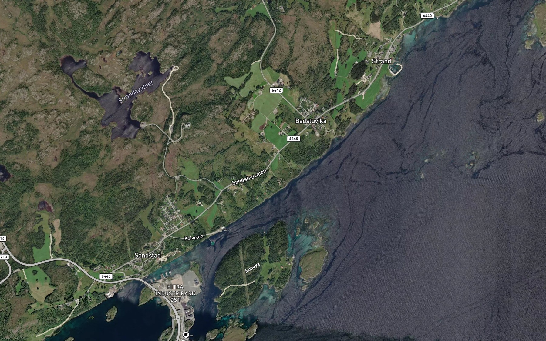 Satellite map of the Skiftbekken