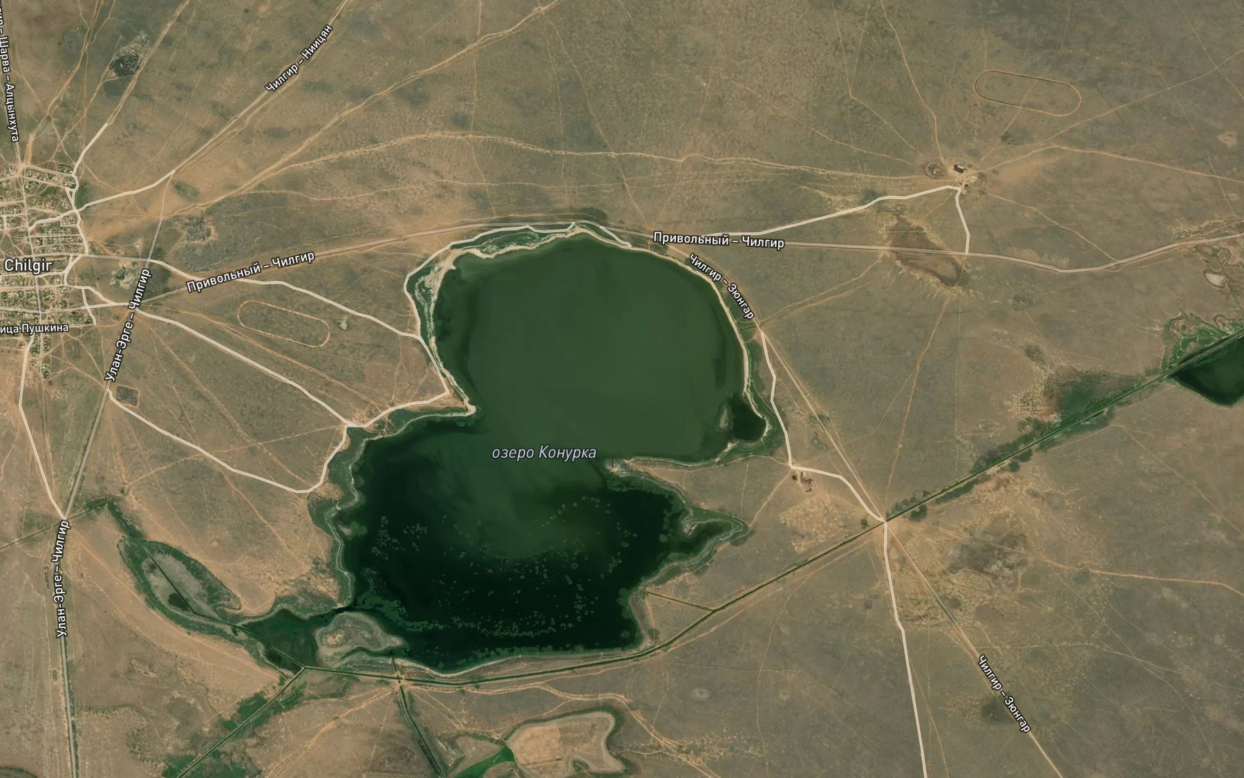 Satellite map of the Liman Tsagan-Usun