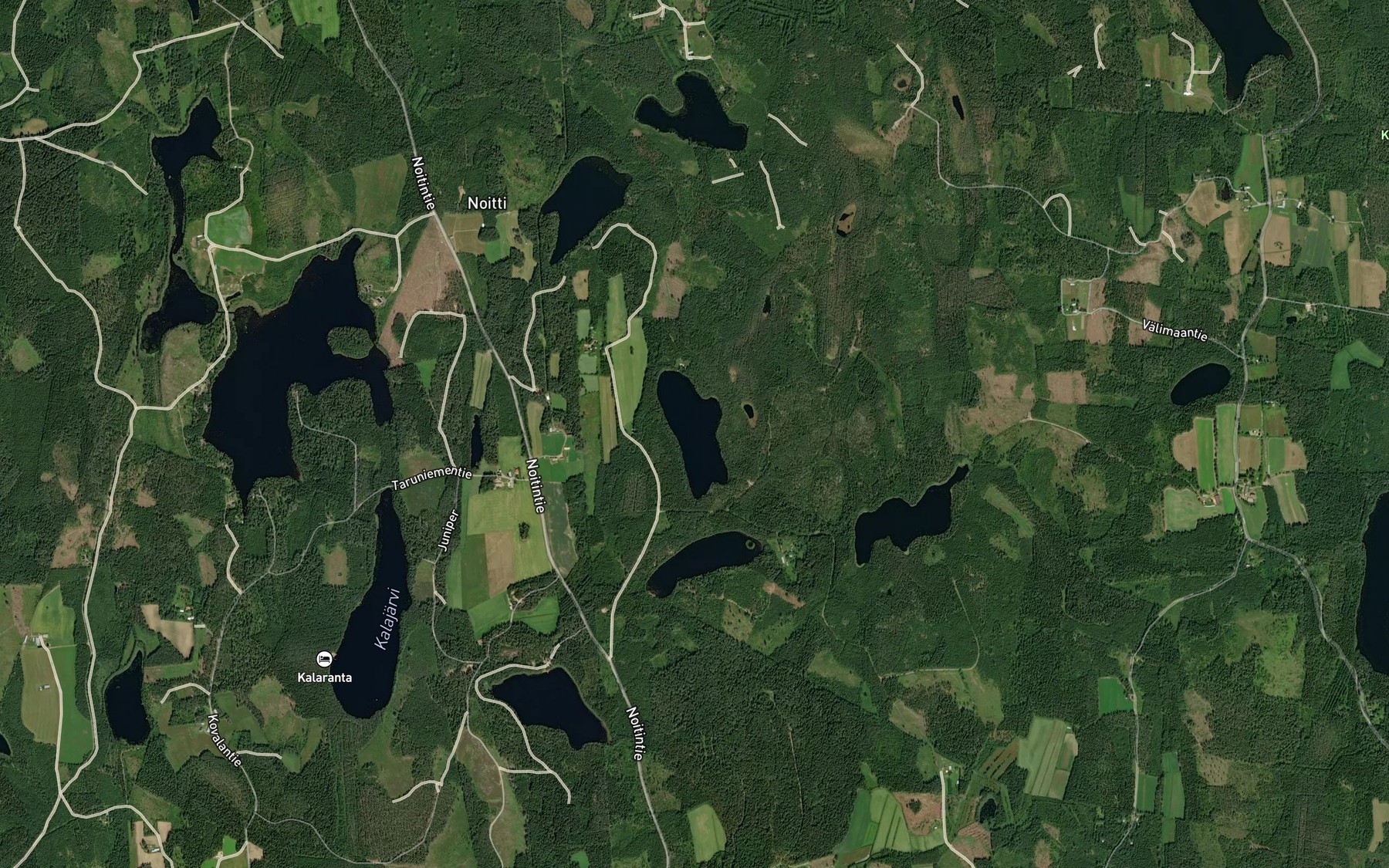 Satellite map of the Mustalampi