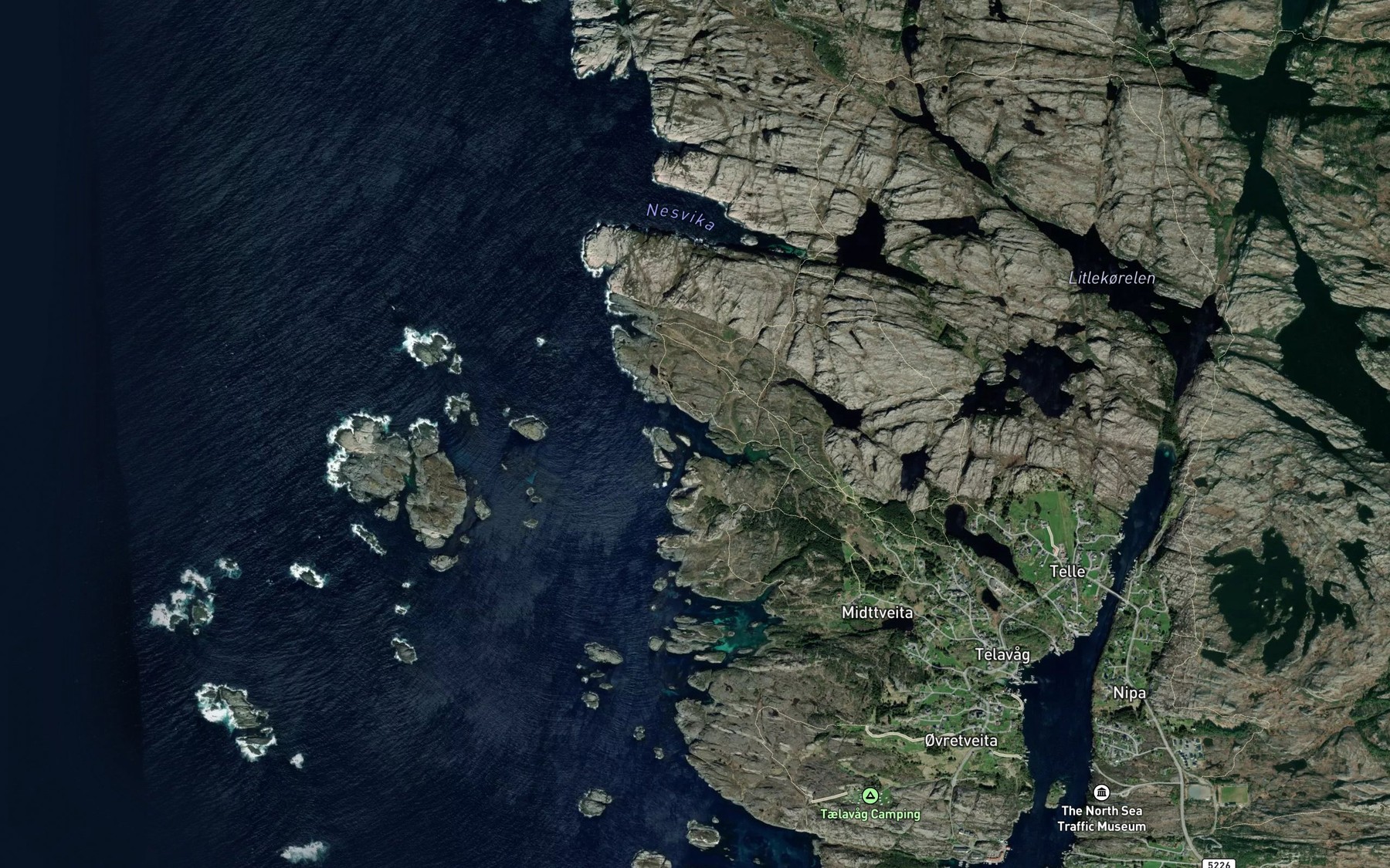 Satellite map of the Sorvika