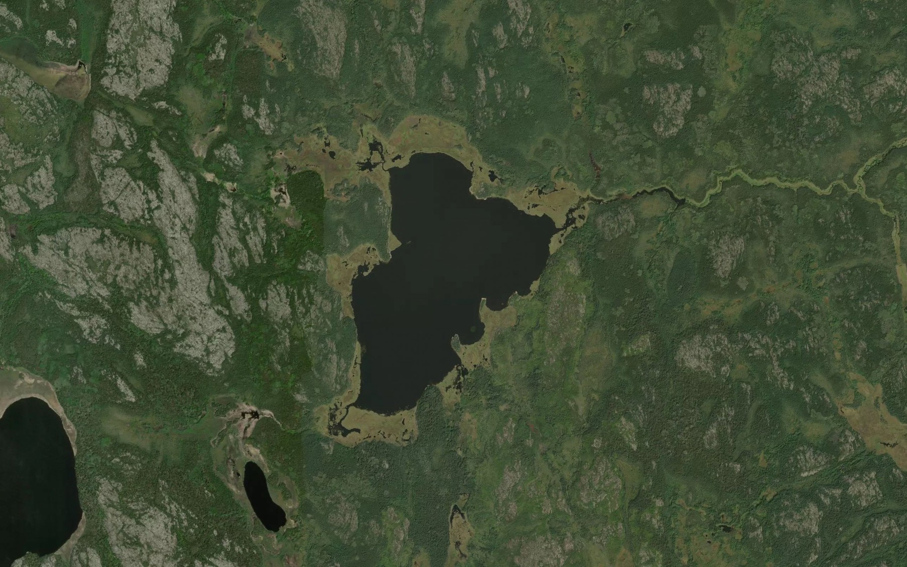 Satellite map of the Wuchusk Lake