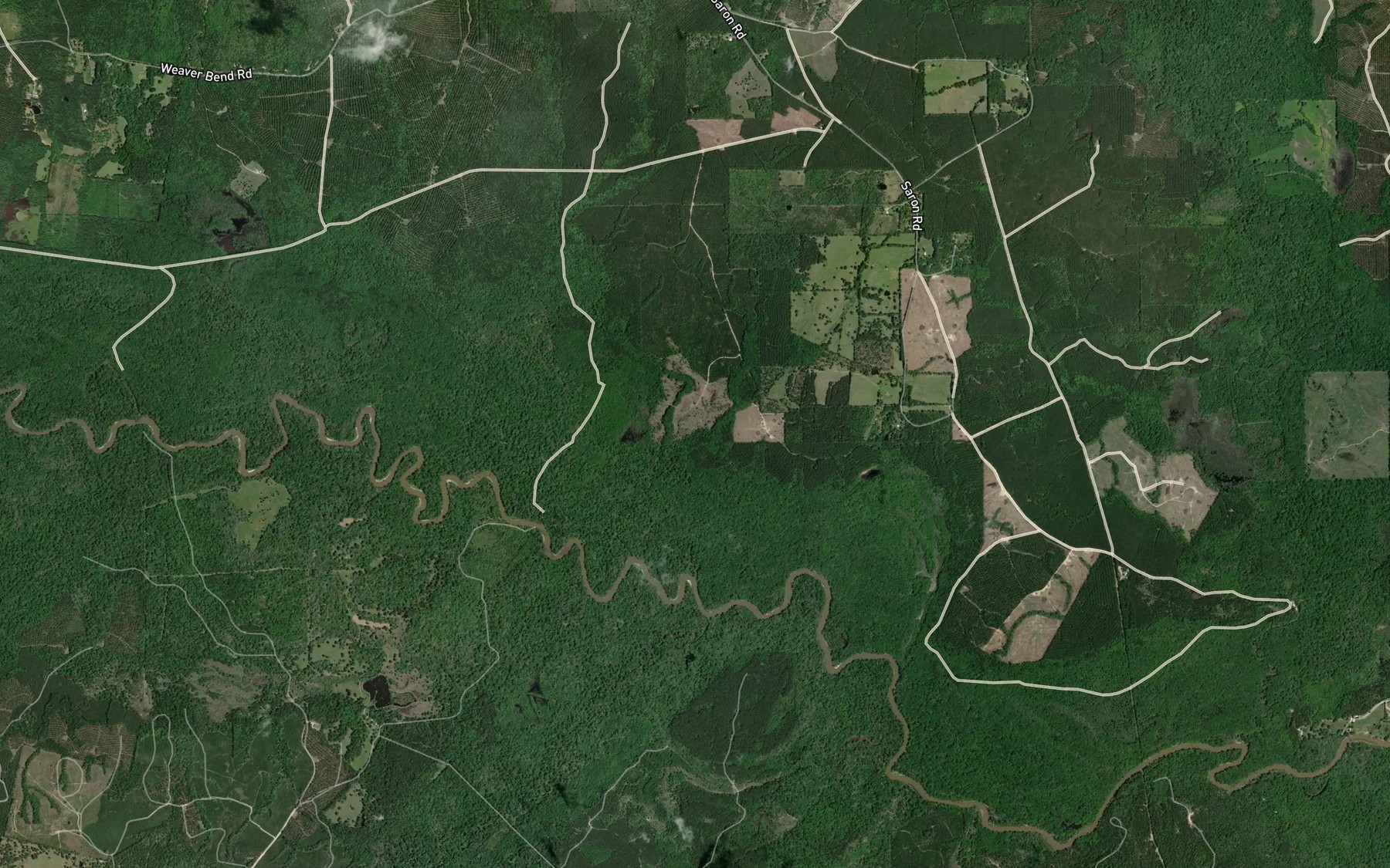 Satellite map of the Powell Branch