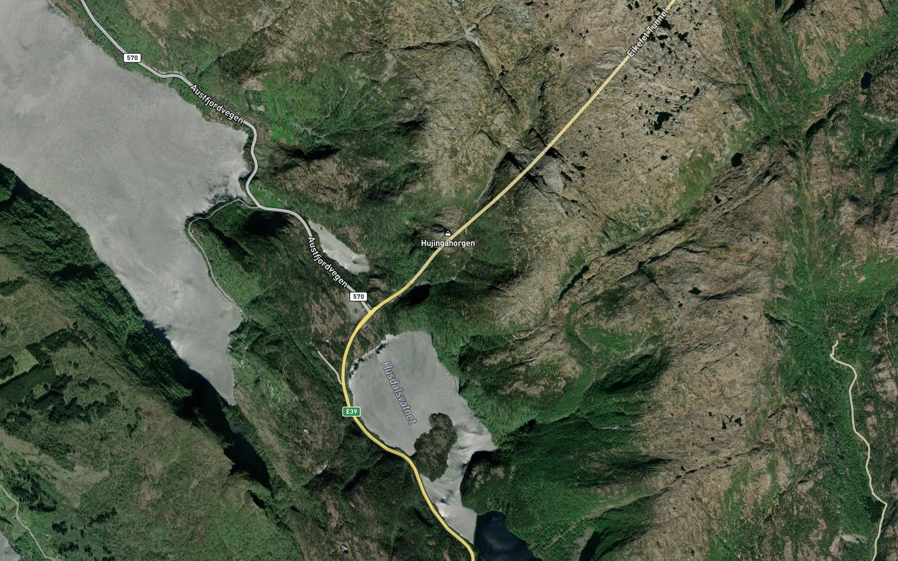 Satellite map of the Stegafossen