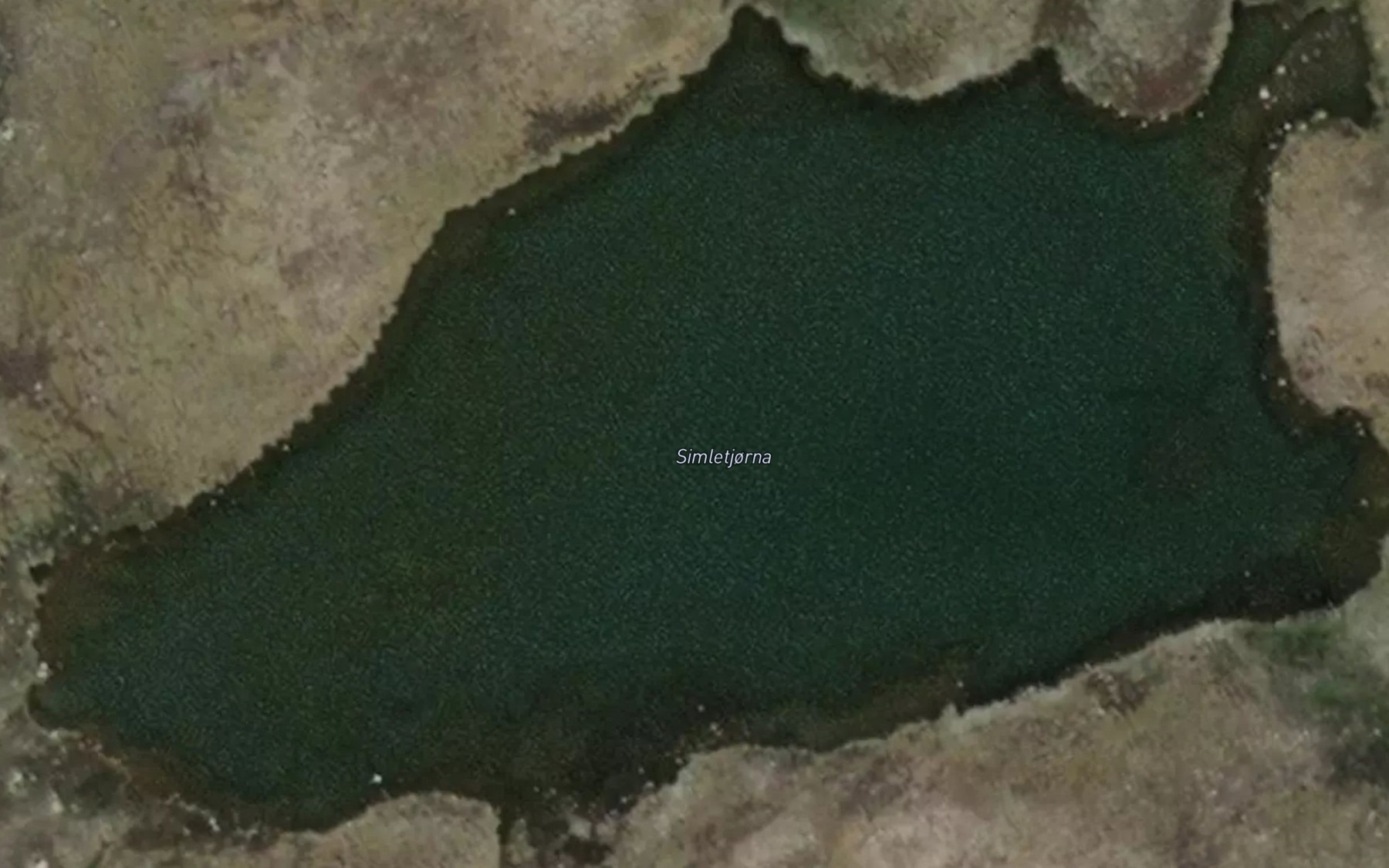Satellite map of the Simletjorni